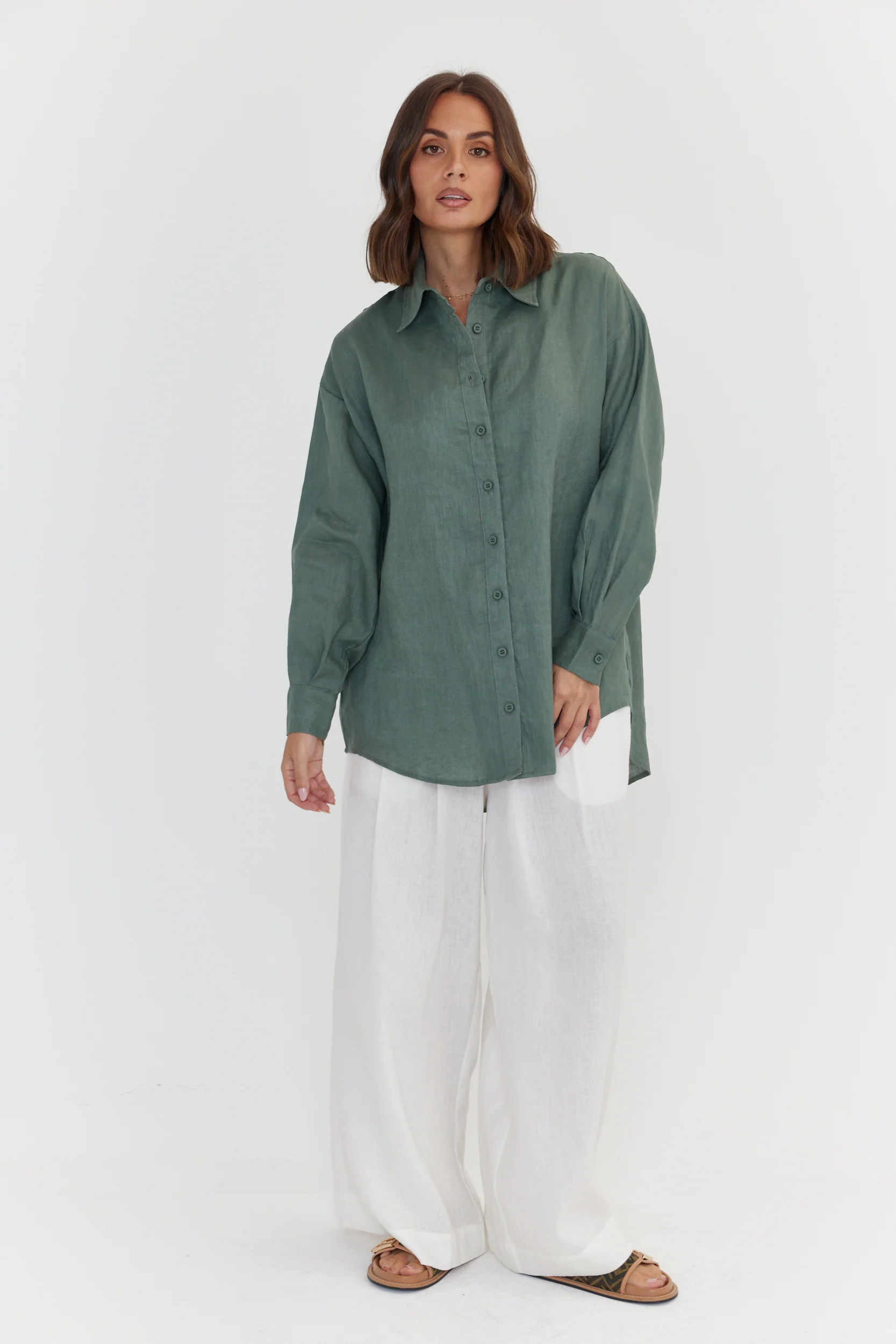 PLUTO Shirt Dusty Green - Image 9
