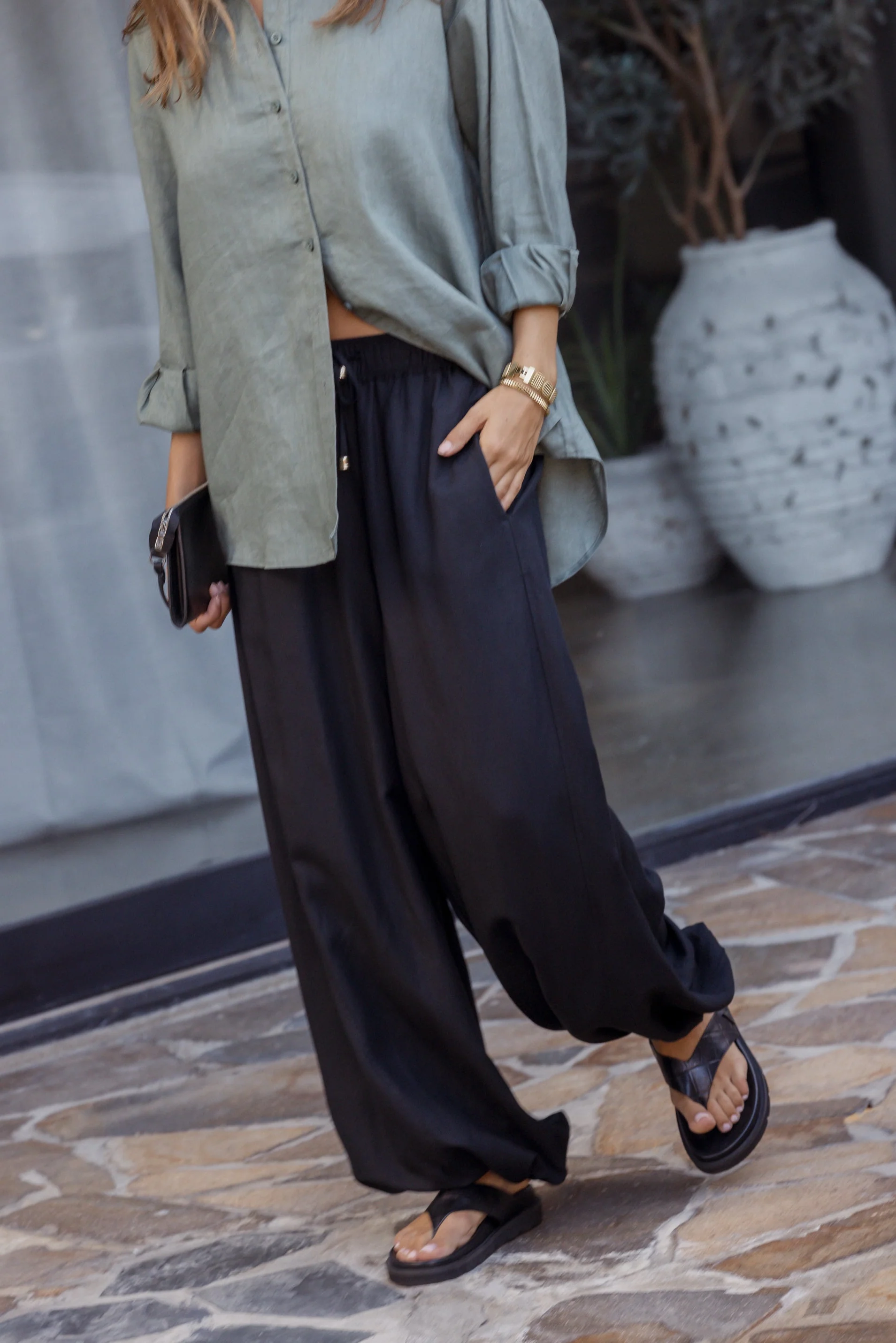 PRADAS Pants Black - Image 3