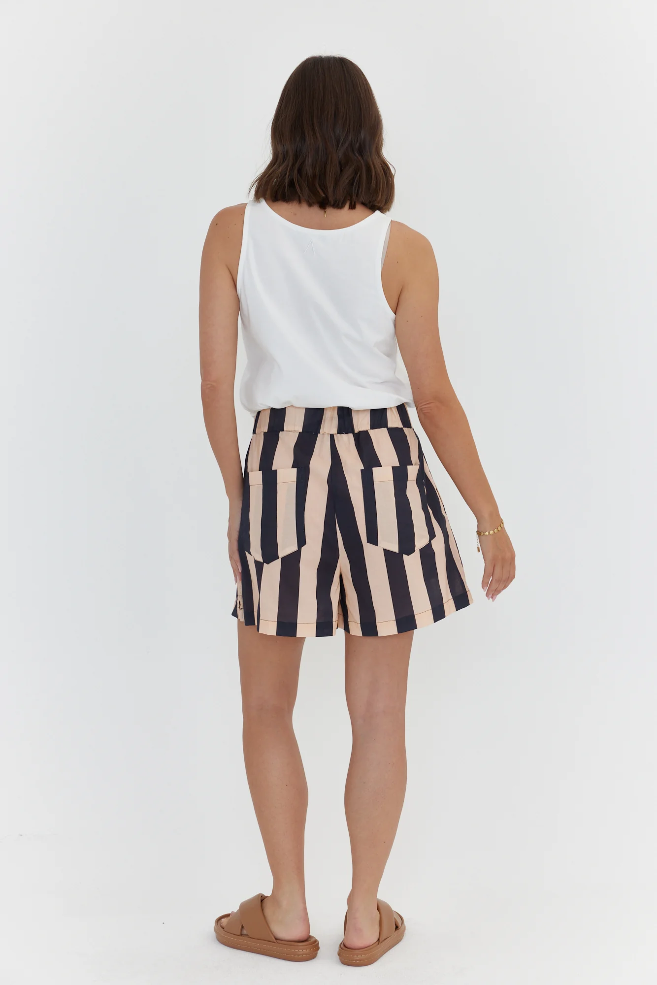 RAZ Shorts Navy & Peach Stripe - Image 11