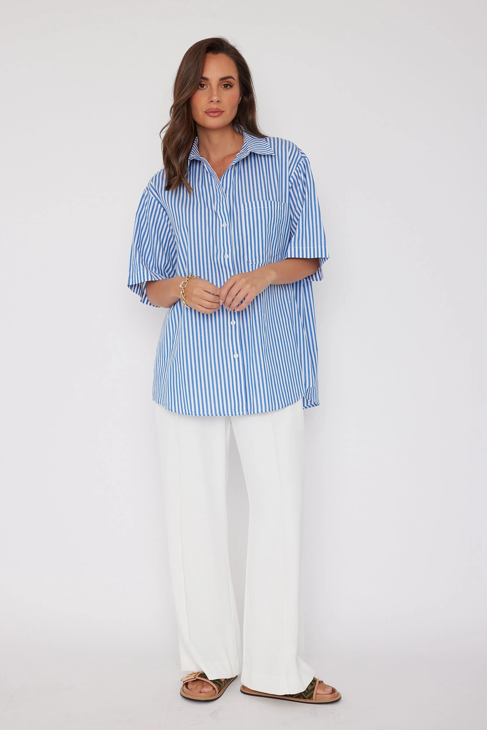 ROGUE Shirt Blue Stripe - Image 10