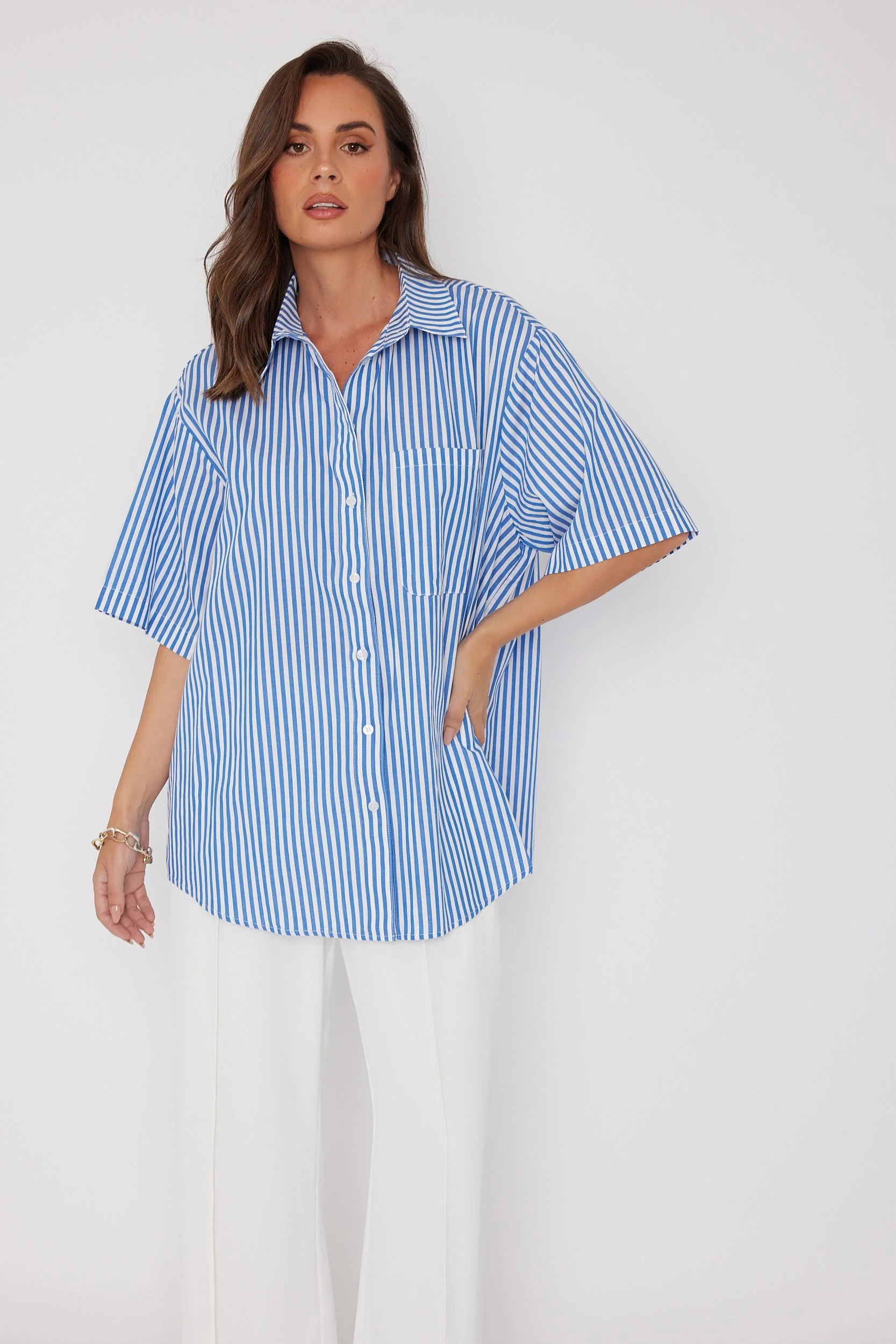 ROGUE Shirt Blue Stripe - Image 11