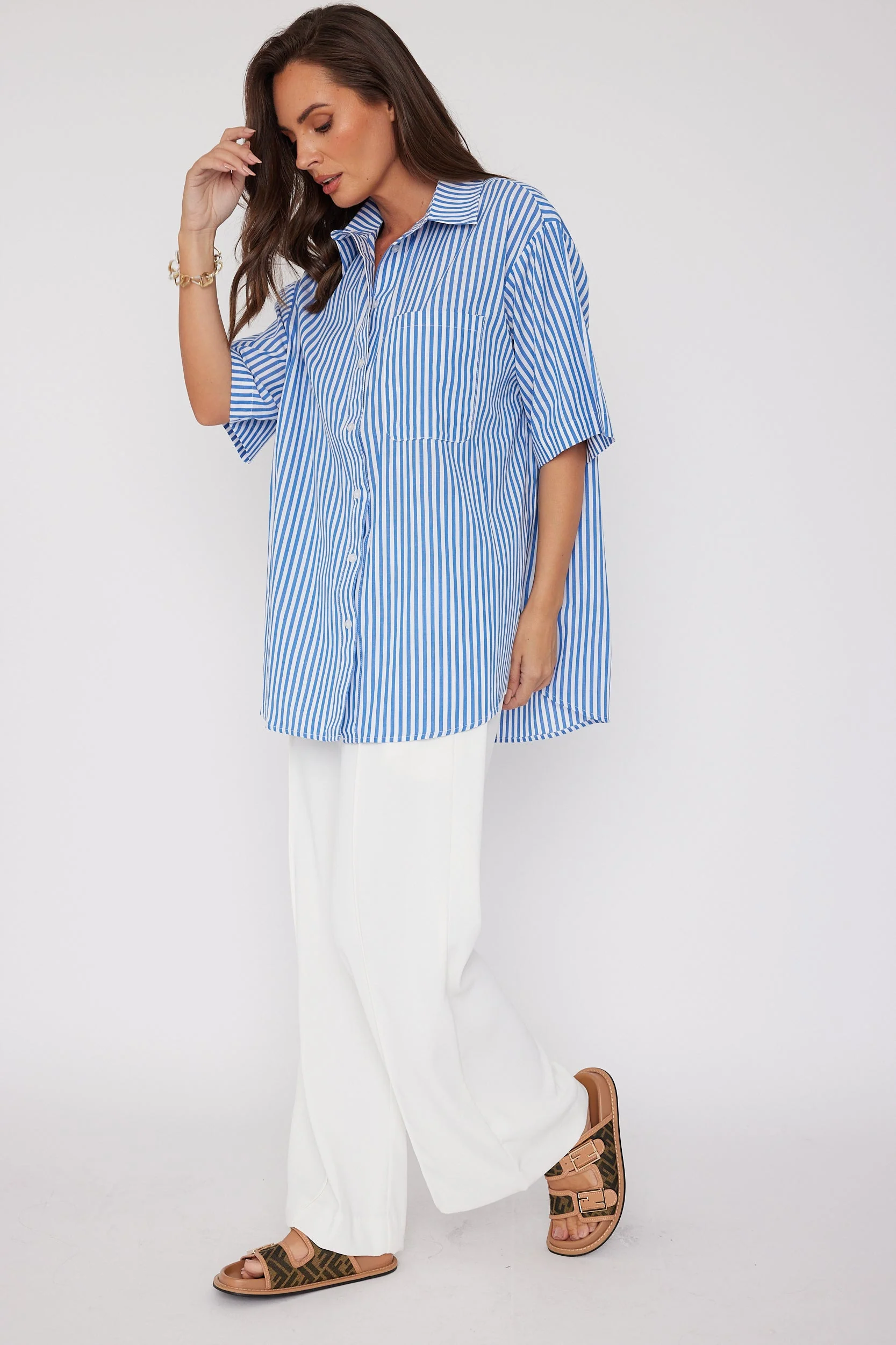 ROGUE Shirt Blue Stripe - Image 6