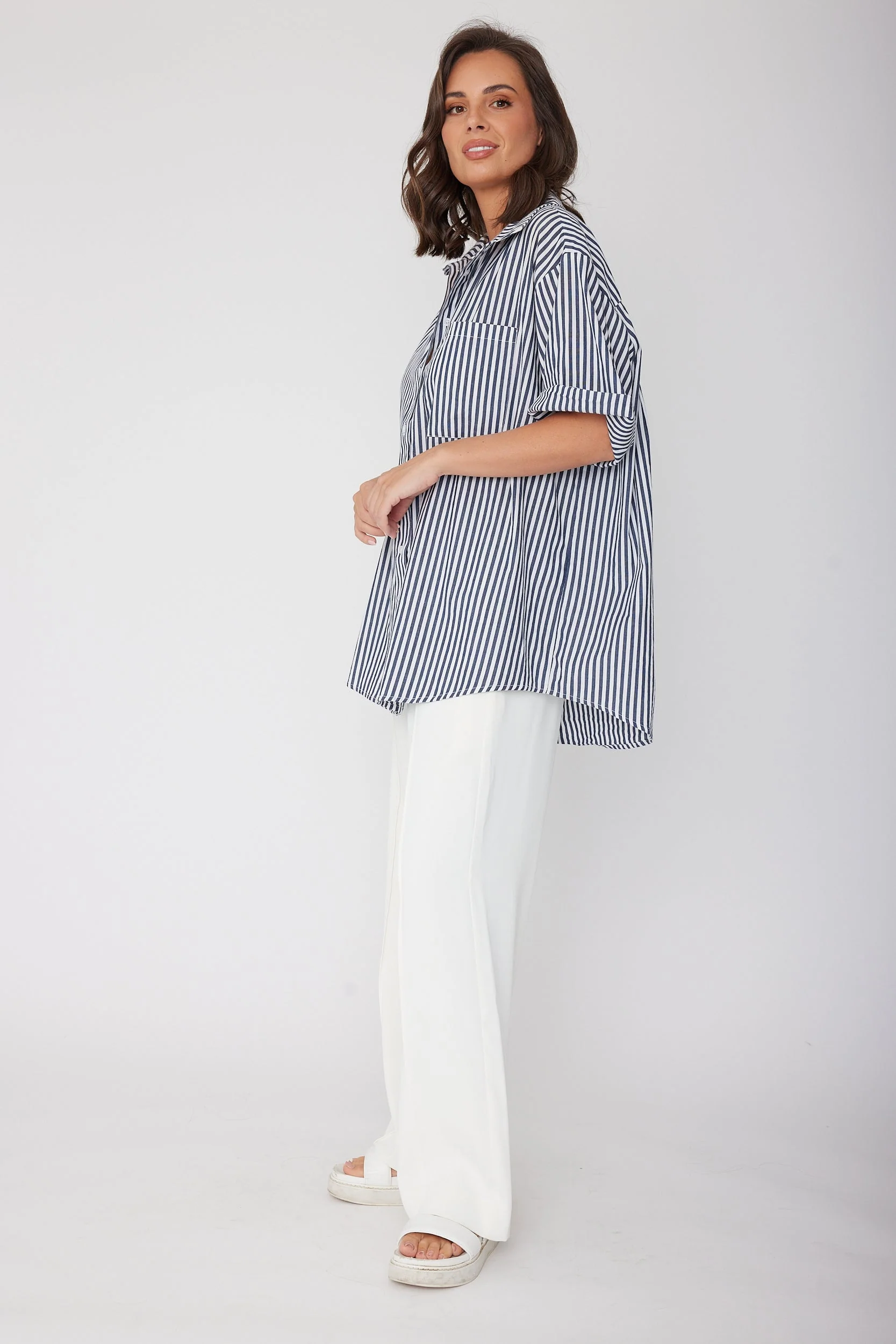 ROGUE Shirt Navy Stripe - Image 10