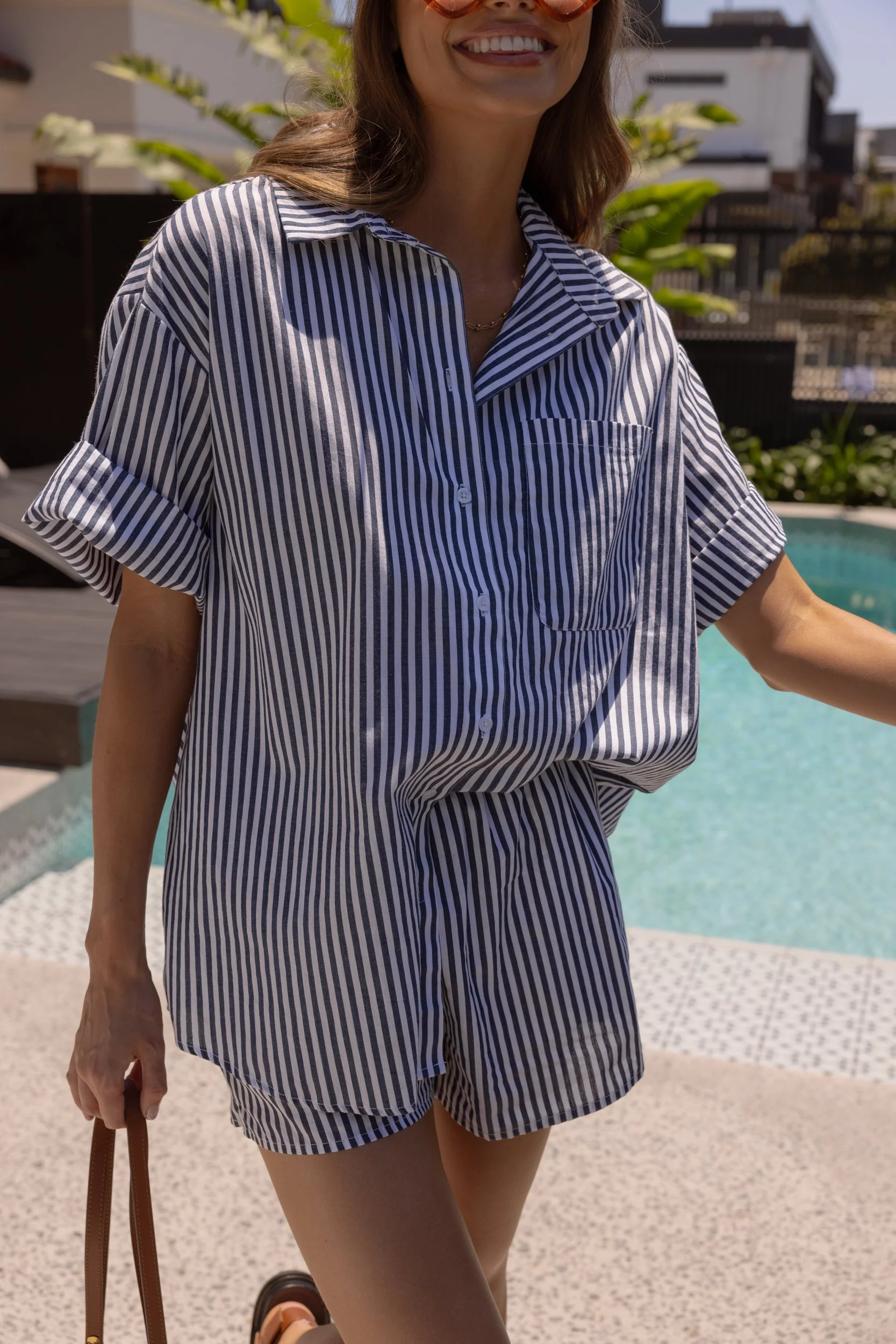 ROGUE Shirt Navy Stripe - Image 3
