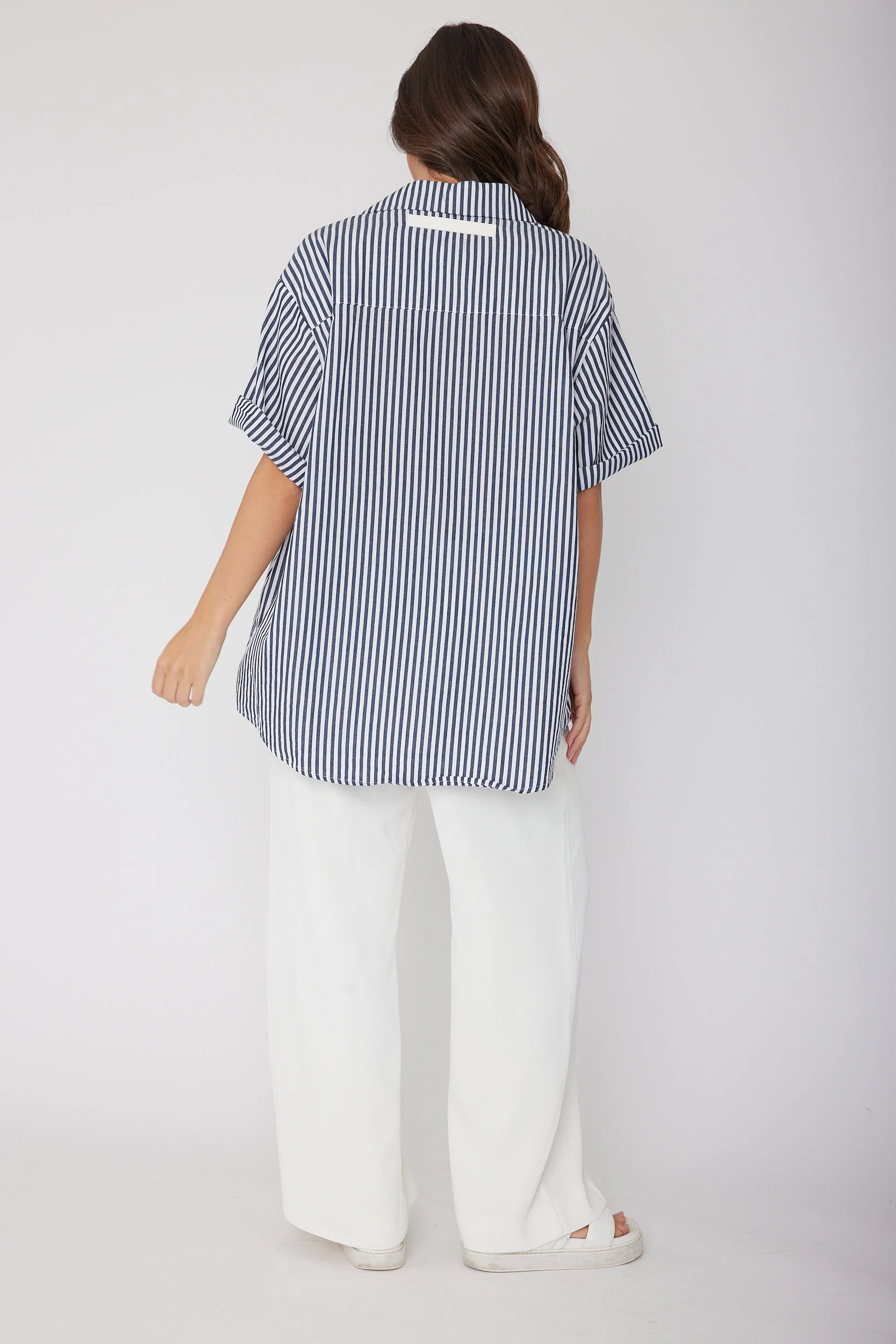 ROGUE Shirt Navy Stripe - Image 7