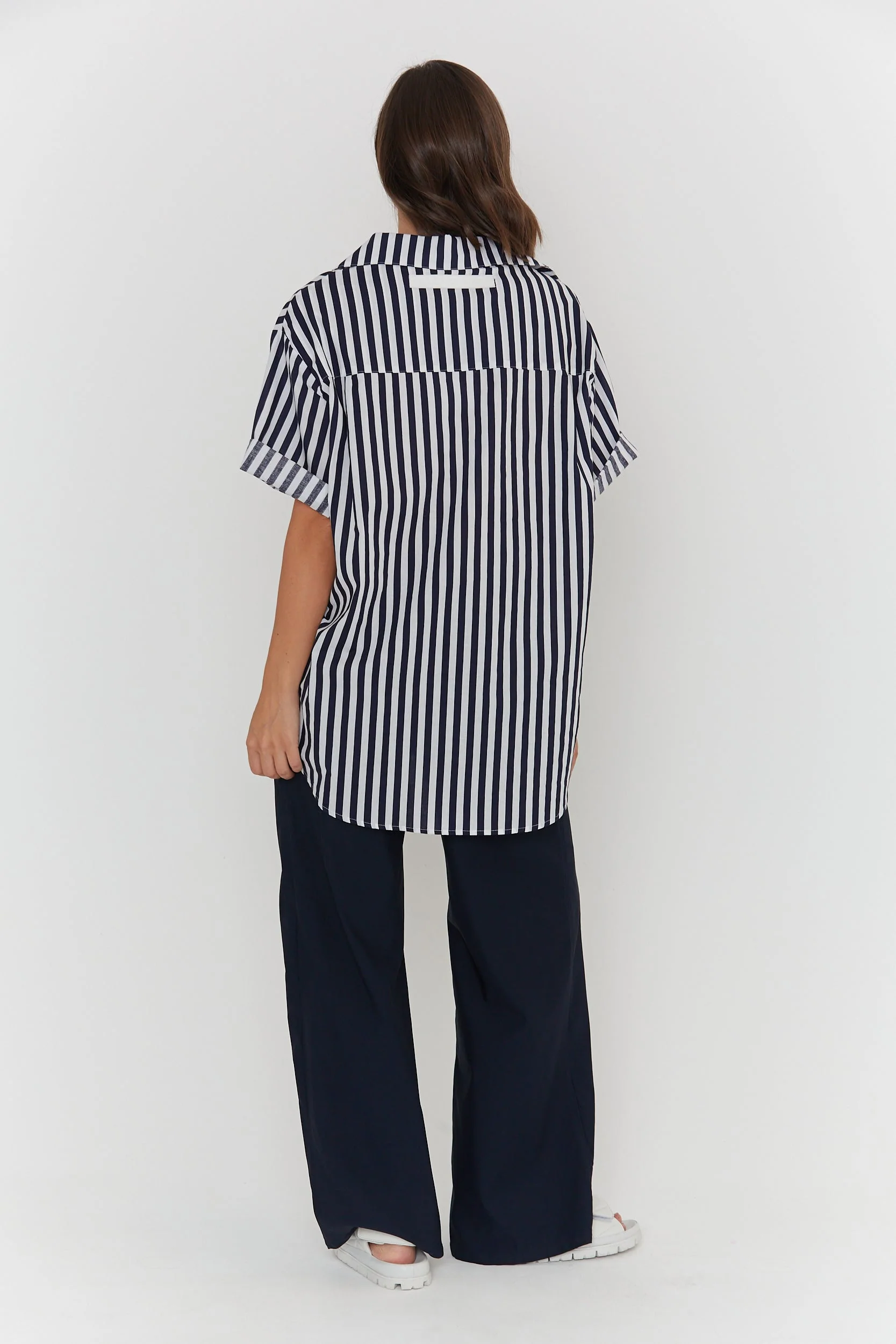 ROGUE Shirt Navy Wide Stripe - Image 9