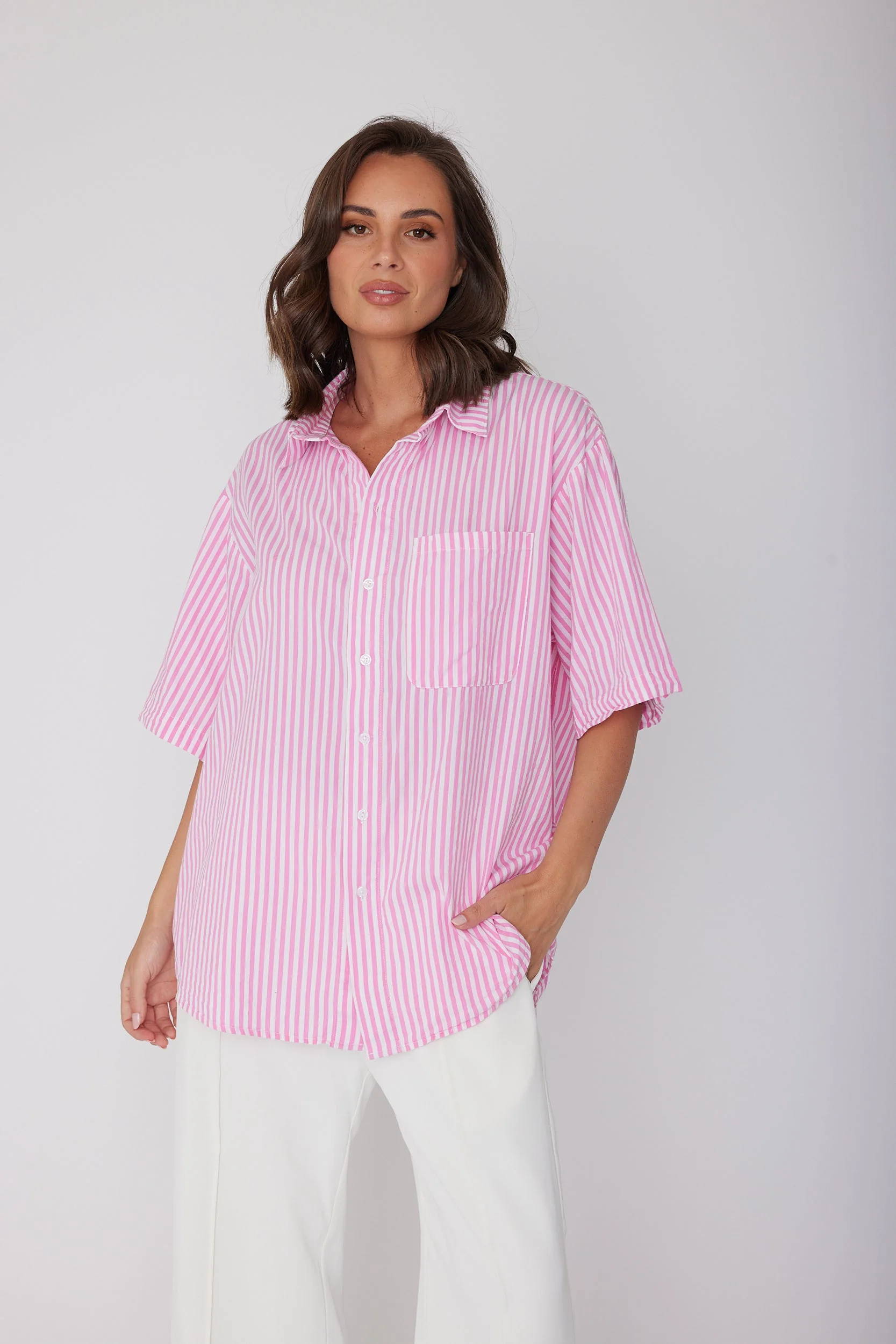 ROGUE Shirt Pink Stripe - Image 6