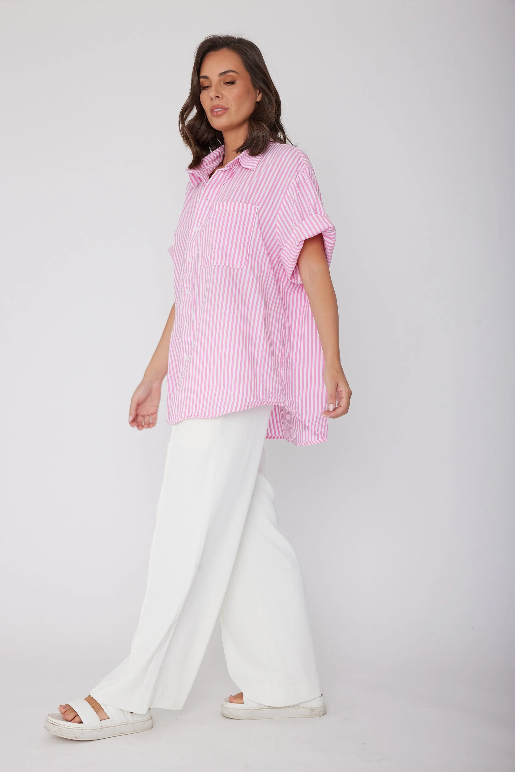 ROGUE Shirt Pink Stripe - Image 7