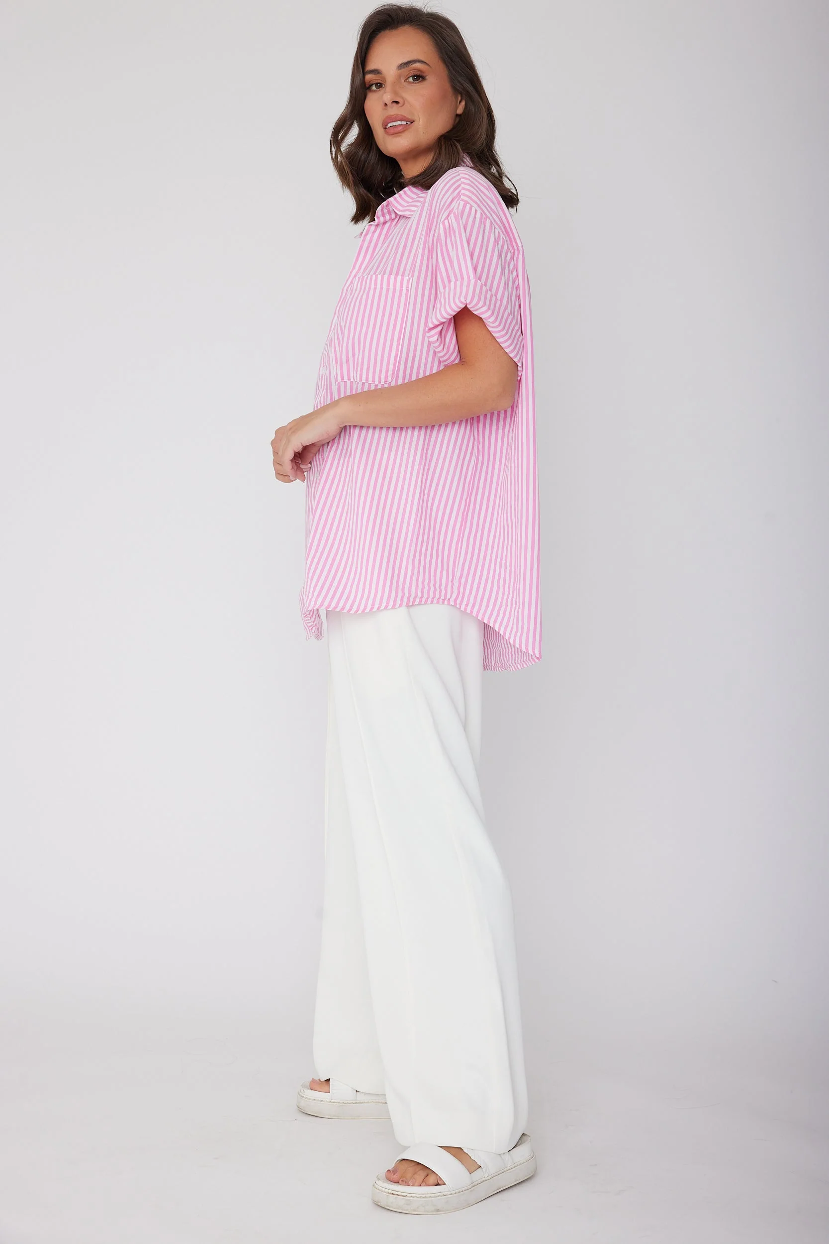 ROGUE Shirt Pink Stripe - Image 9