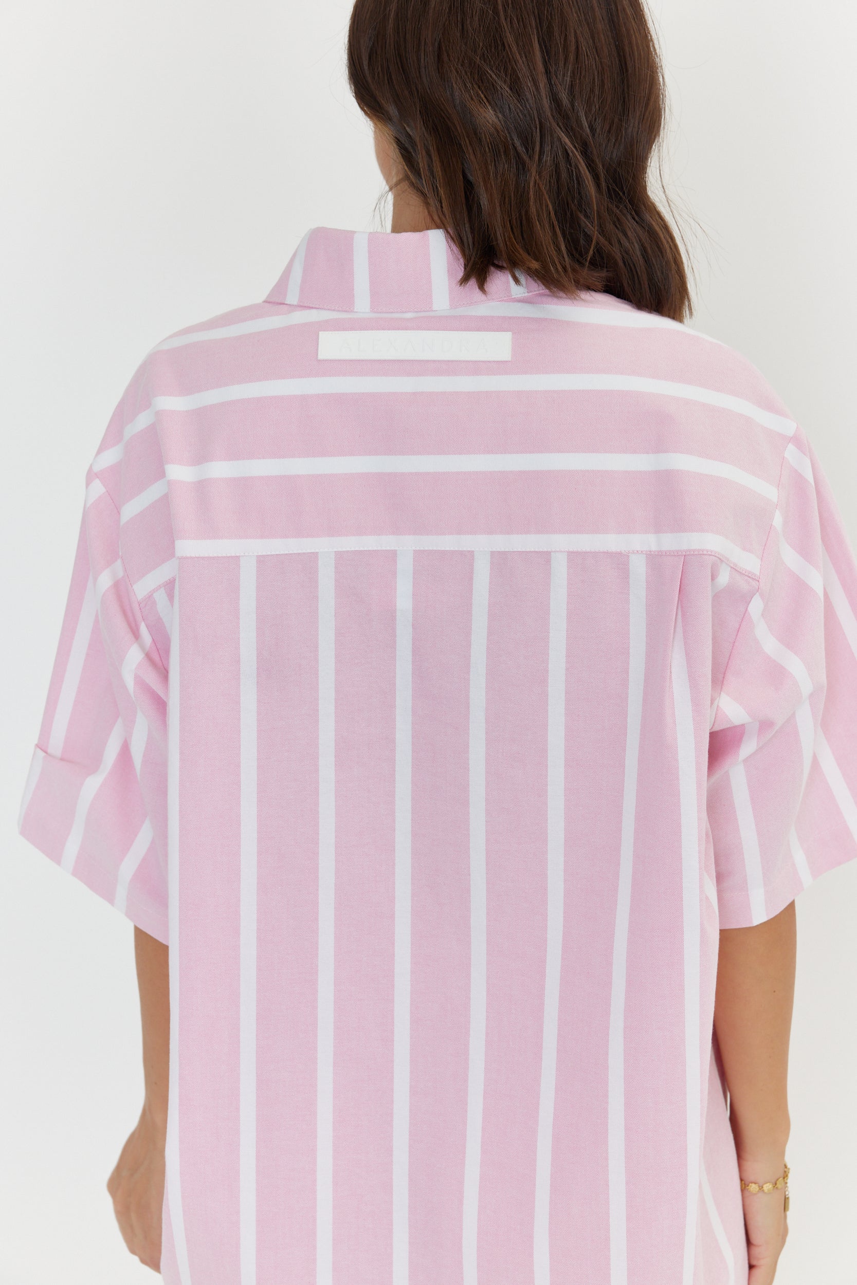 ROGUE Shirt Chambray Pink Stripe - Image 10