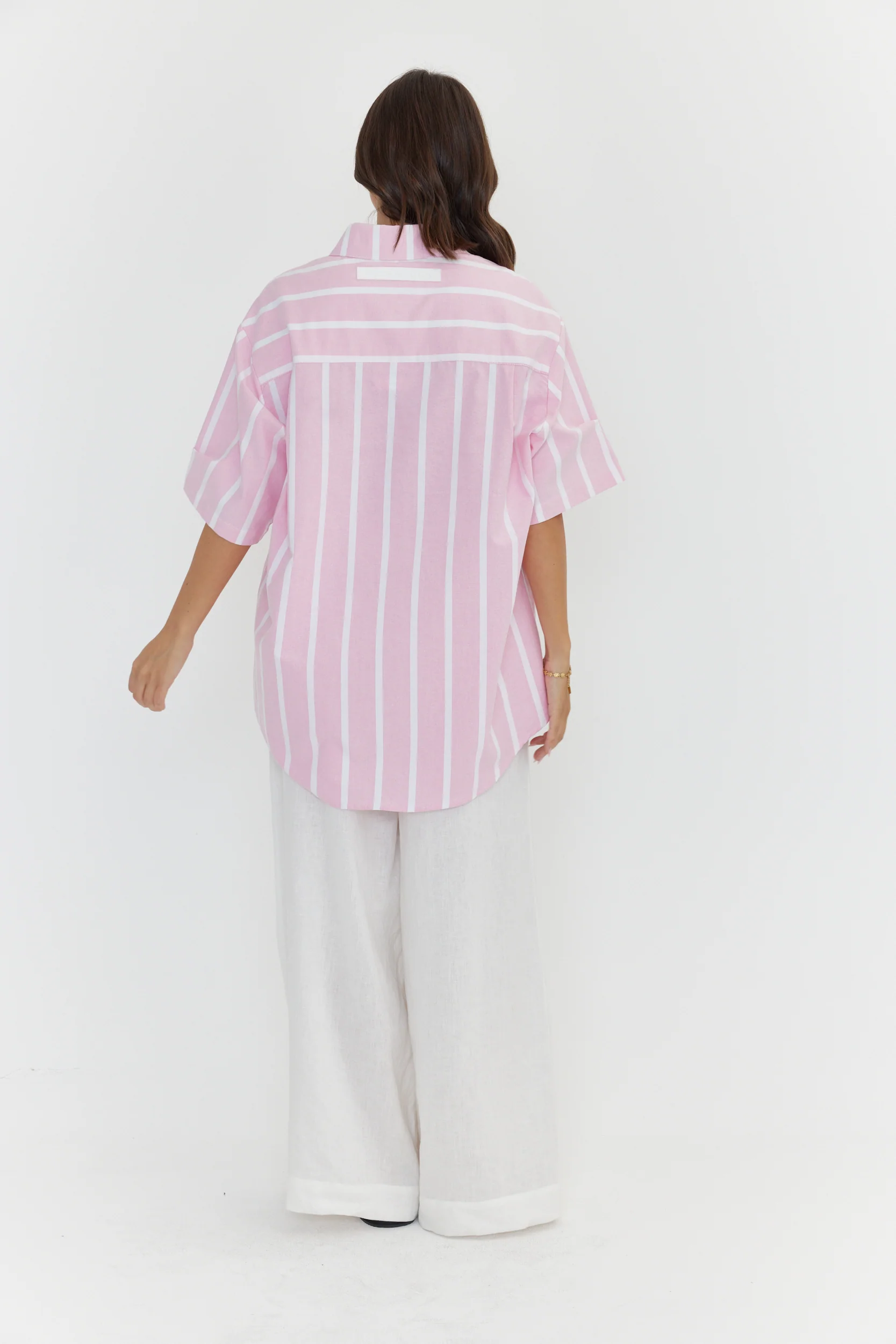 ROGUE Shirt Chambray Pink Stripe - Image 9