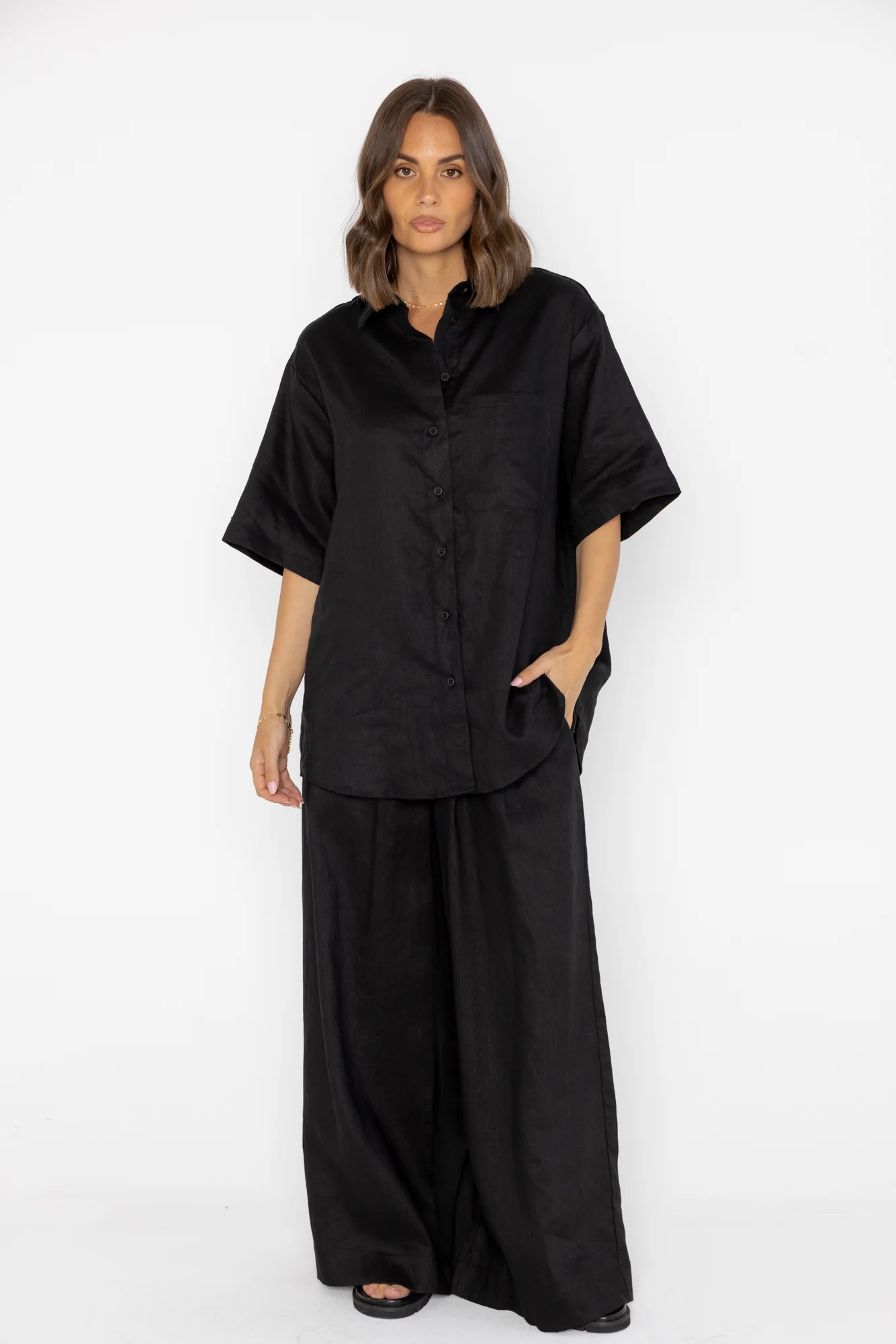 ROGUE Shirt Linen Black - Image 6