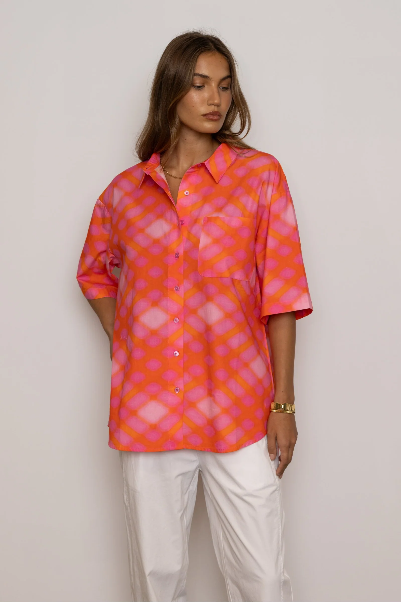 ROGUE Shirt Pink Blur Print - Image 10