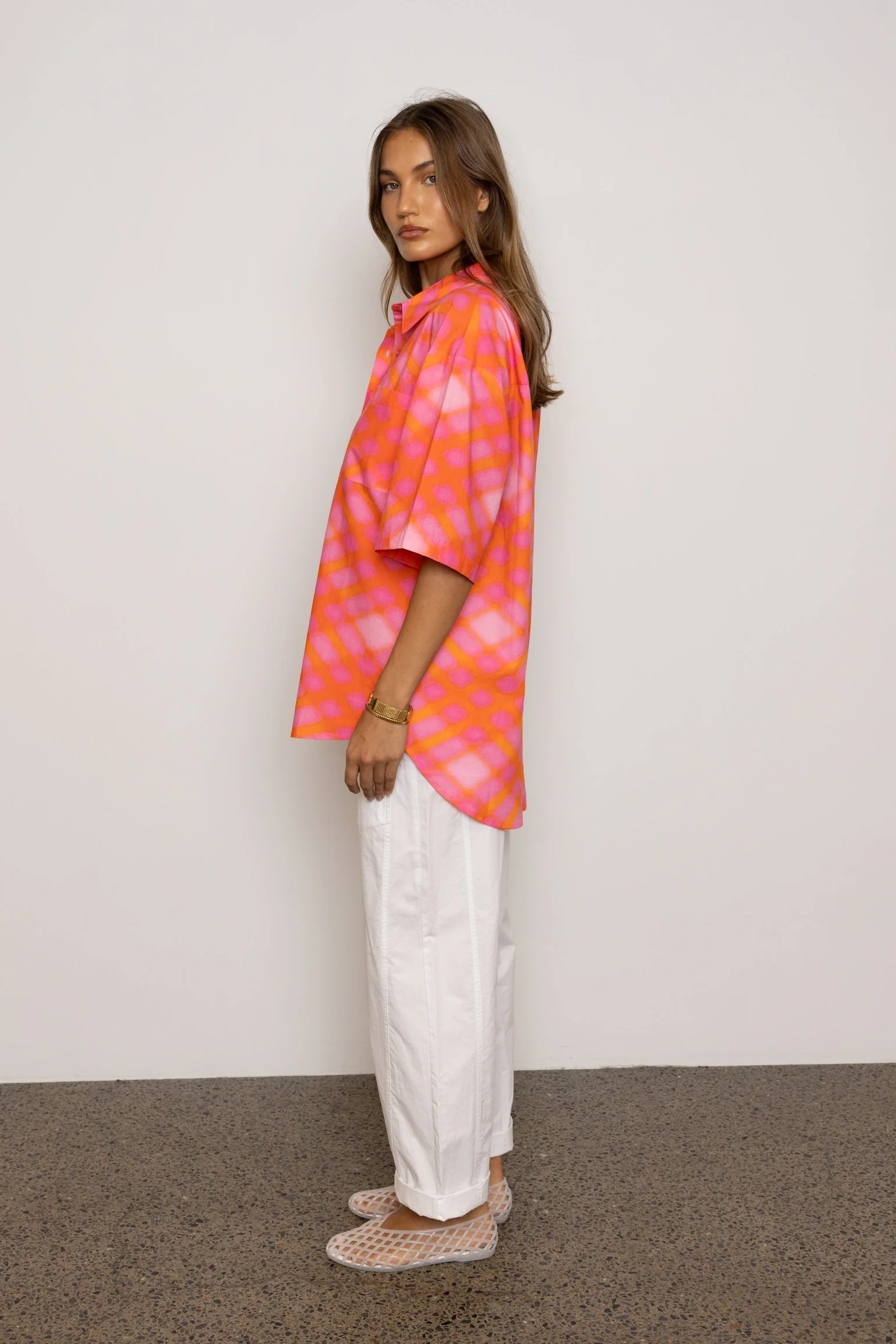 ROGUE Shirt Pink Blur Print - Image 7