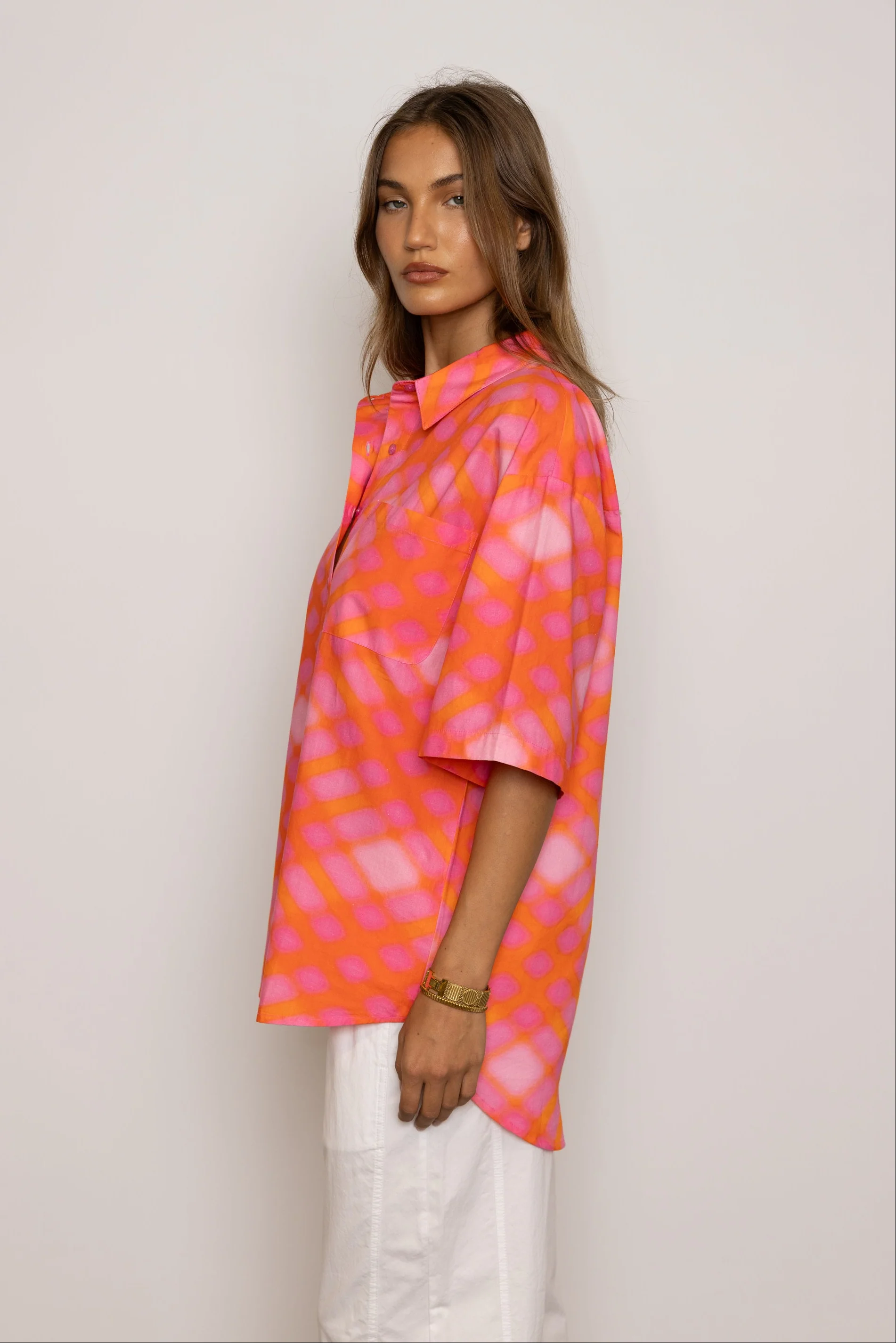 ROGUE Shirt Pink Blur Print - Image 8