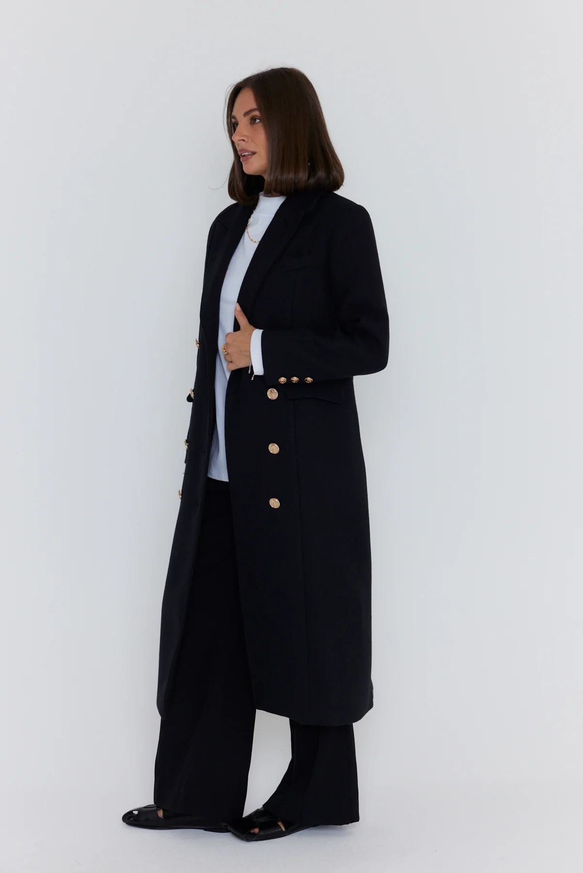 RUSSIAN Coat Black - Image 12