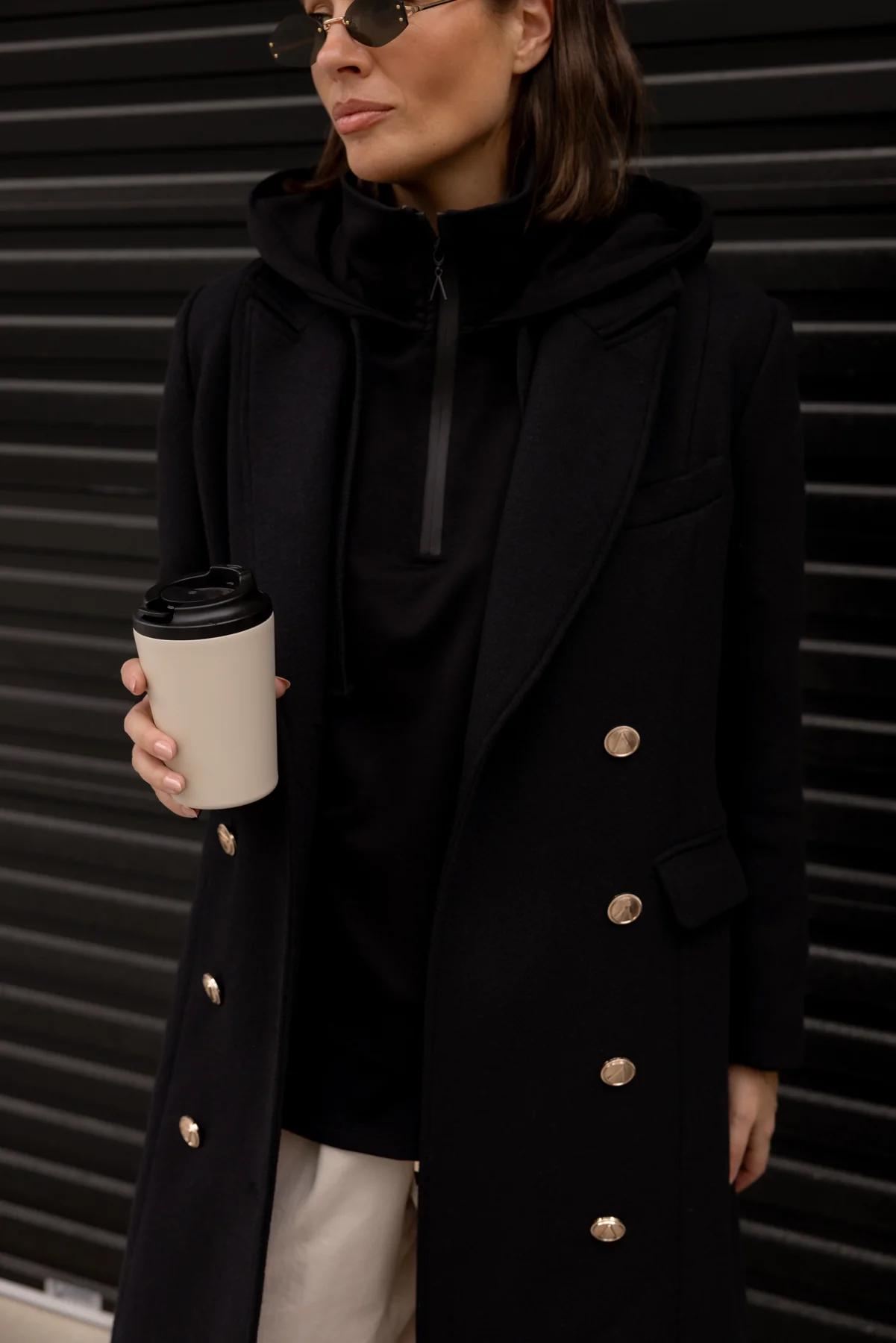 RUSSIAN Coat Black - Image 3