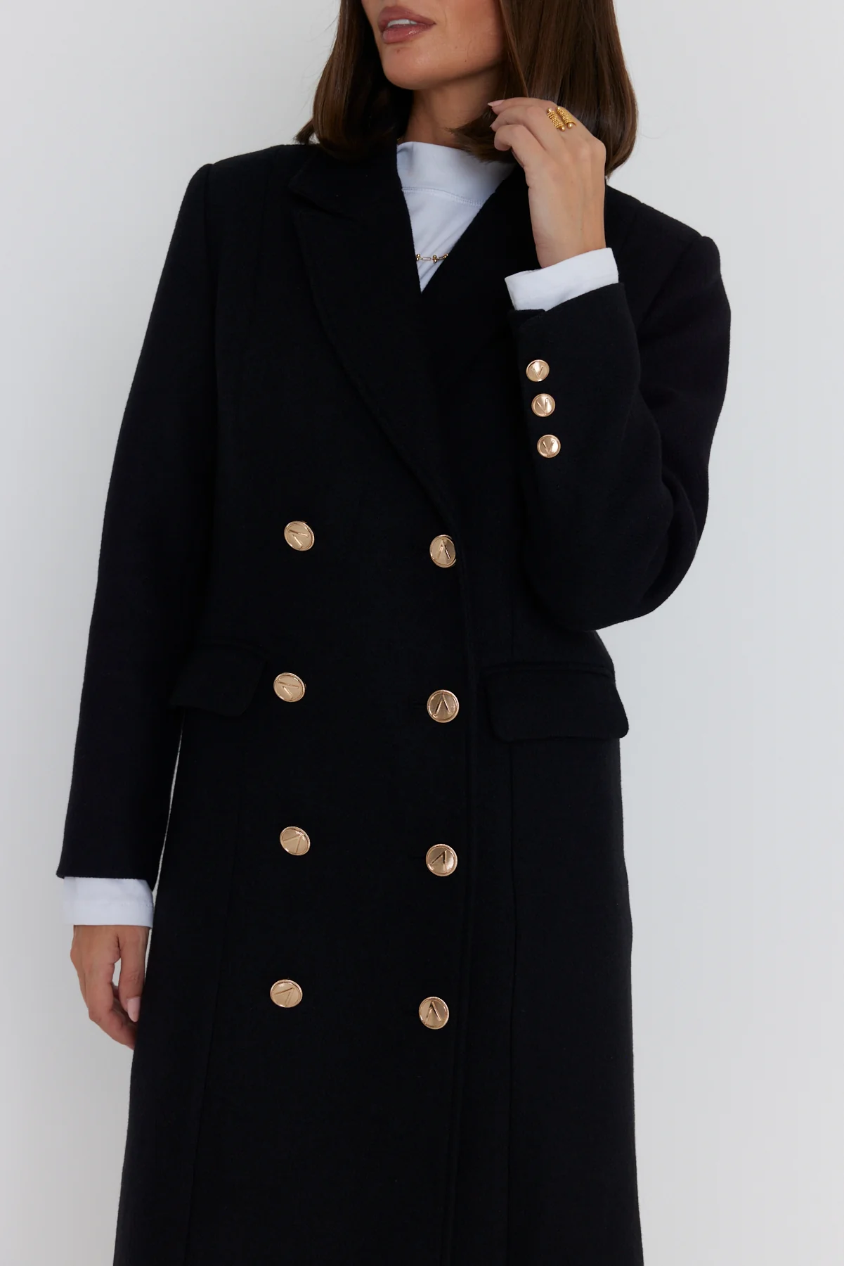 RUSSIAN Coat Black - Image 9
