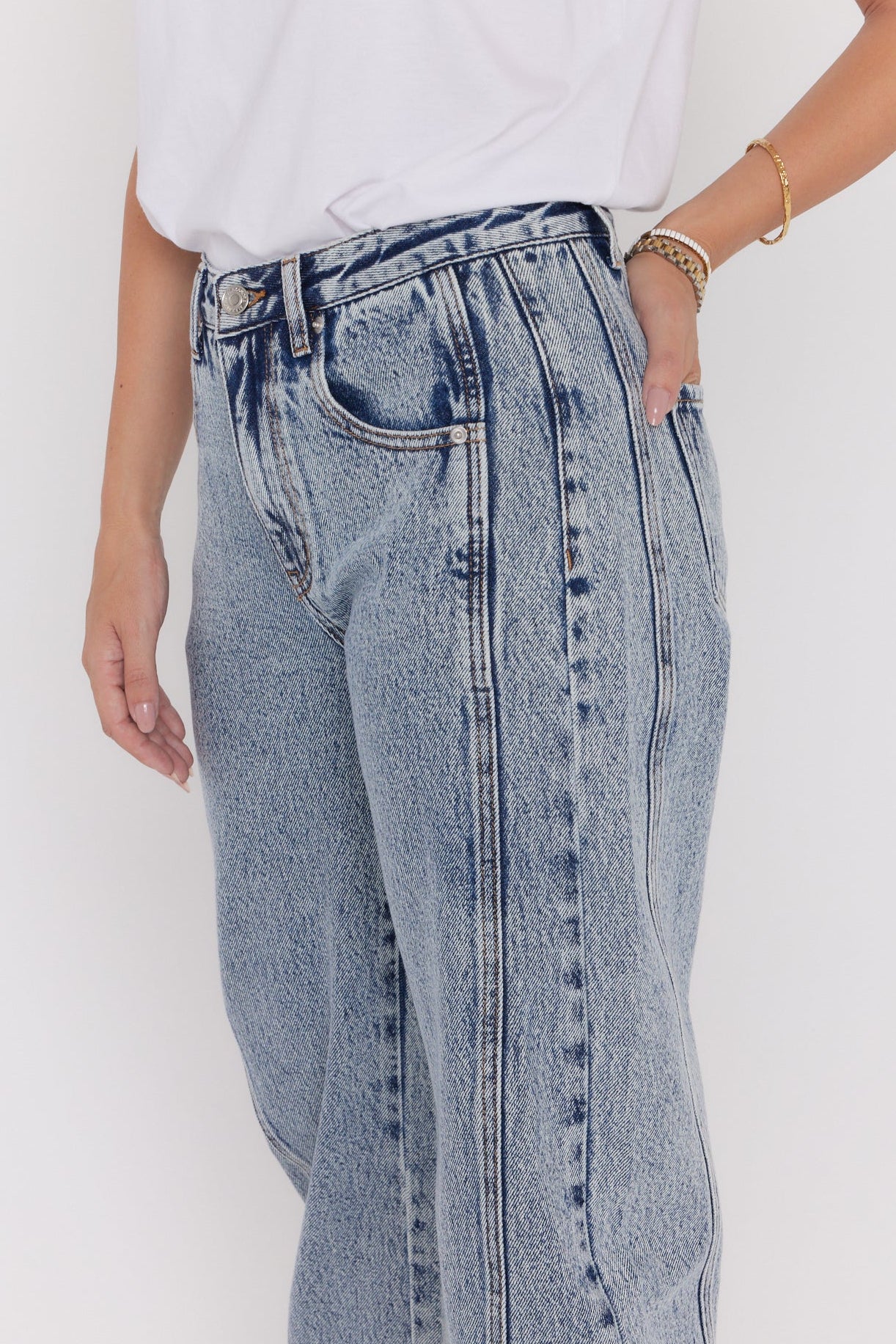SALTY Jeans Acid Wash Denim - Image 12