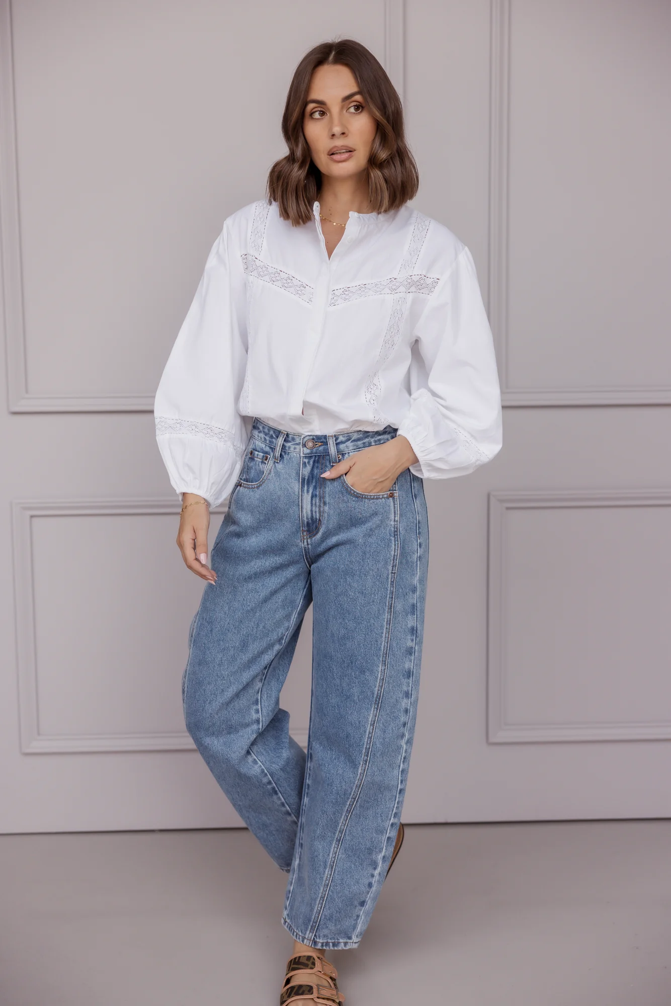 SALTY Jeans Mid Blue Wash Denim - Image 3