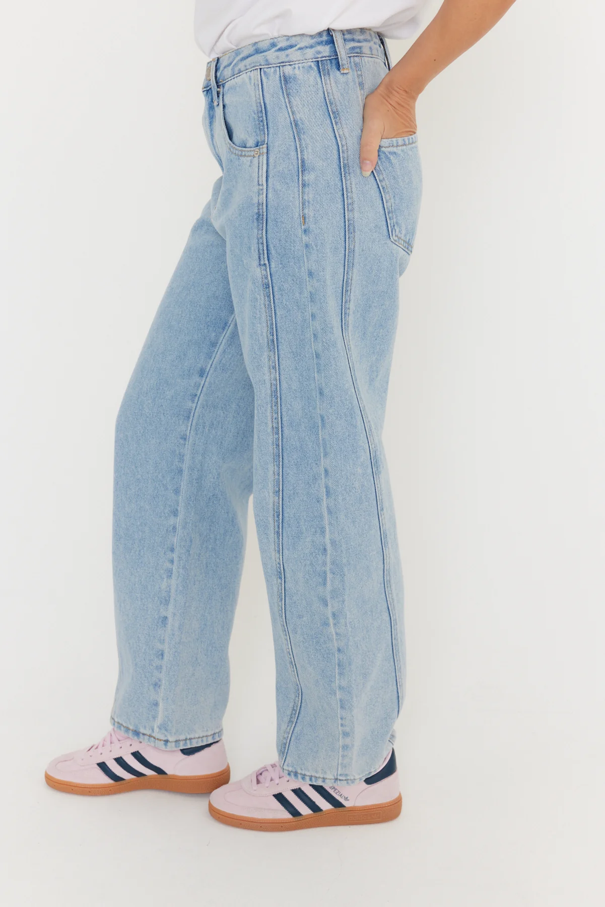 SALTY Jeans Light Blue Wash Denim - Image 14