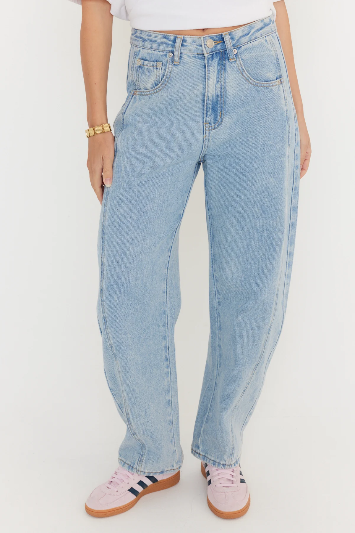 SALTY Jeans Light Blue Wash Denim - Image 15