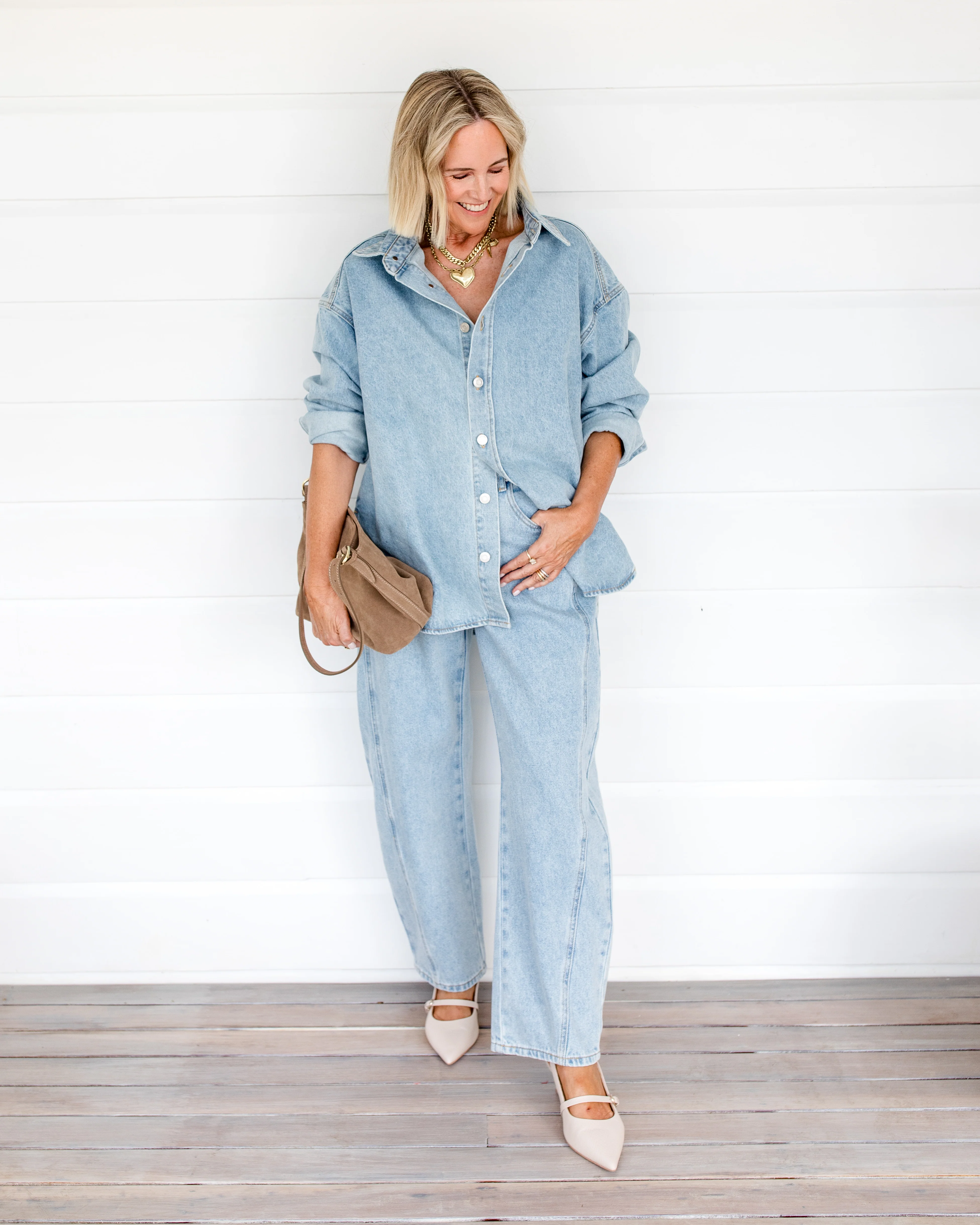 SALTY Jeans Light Blue Wash Denim - Image 5
