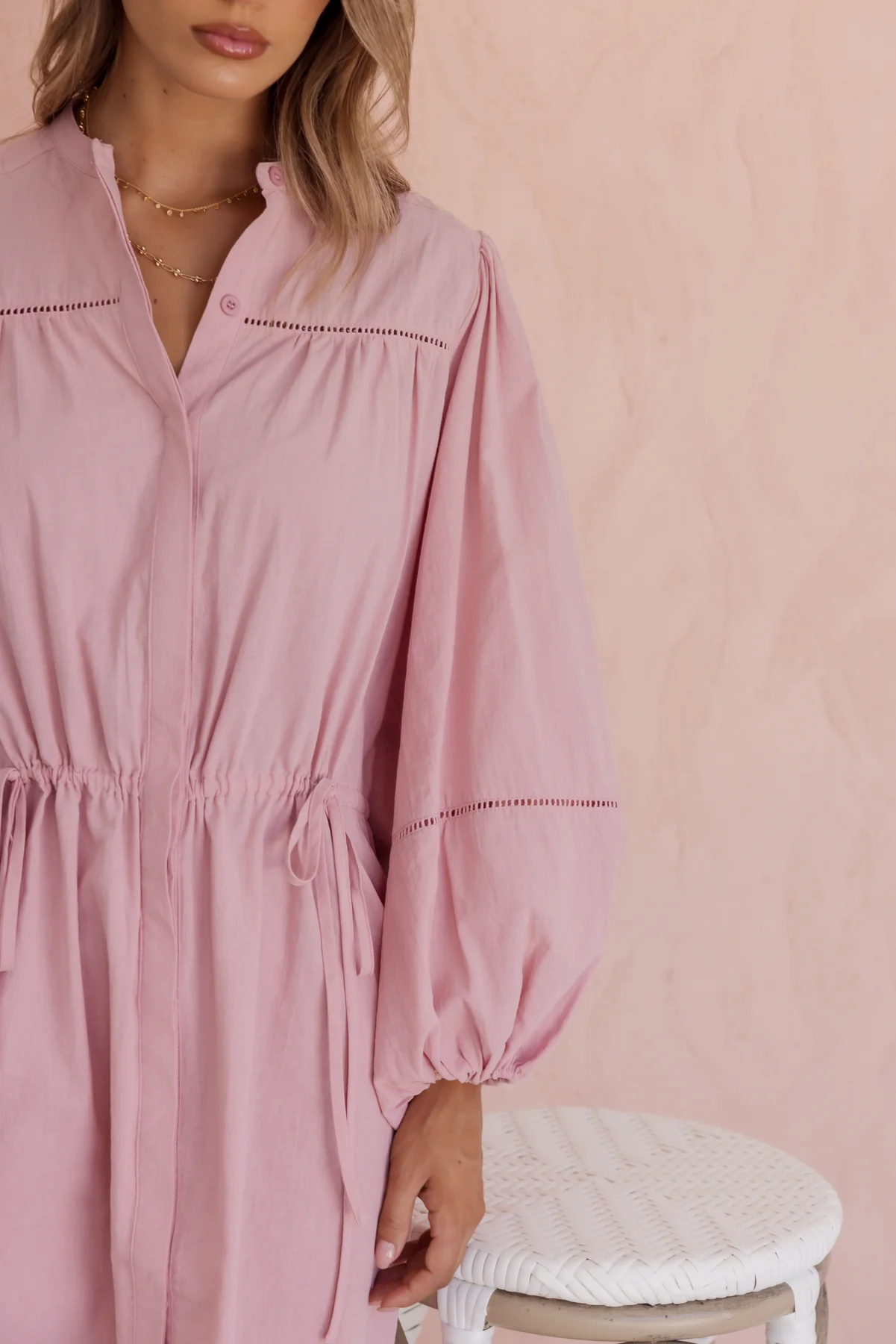 SHANI Dress Dusty Pink - Image 4