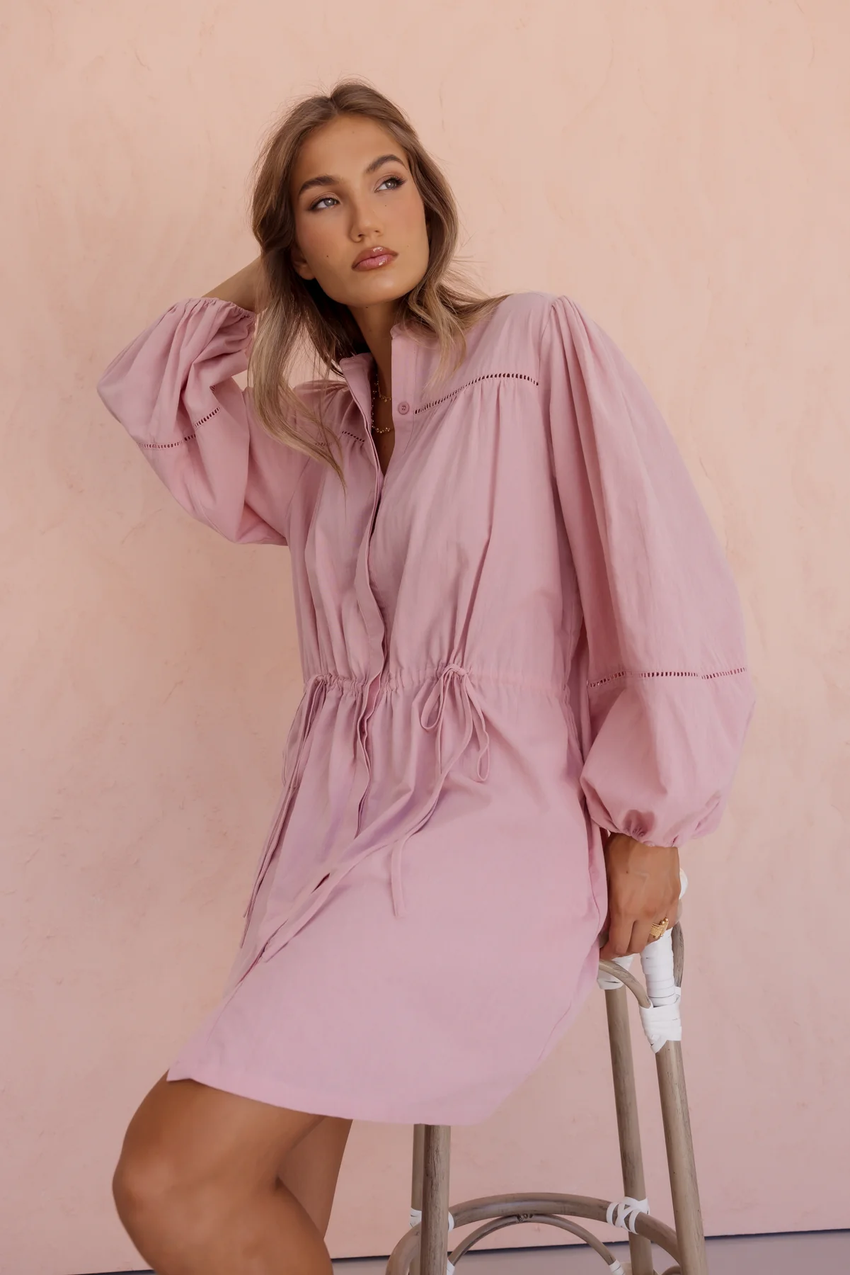 SHANI Dress Dusty Pink - Image 5