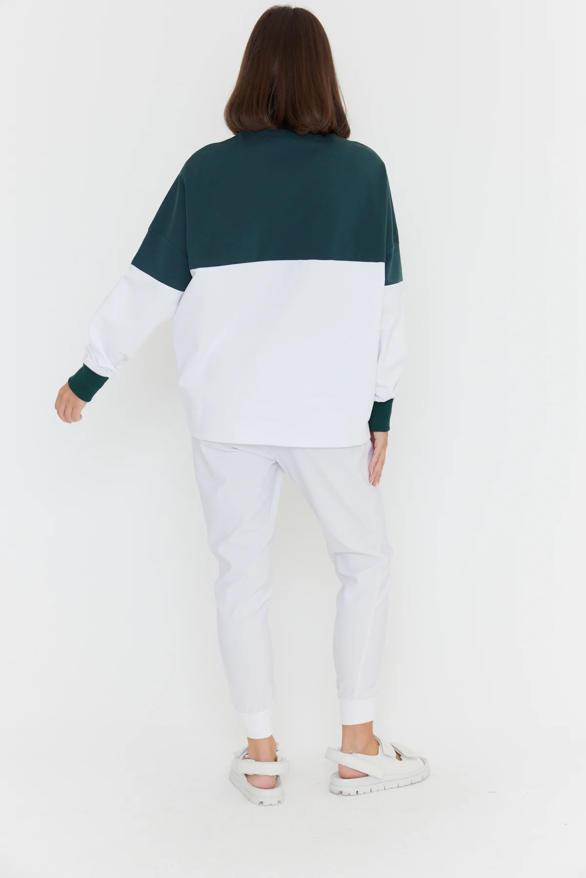 SIA Long Sleeve Top White/Green - Image 10