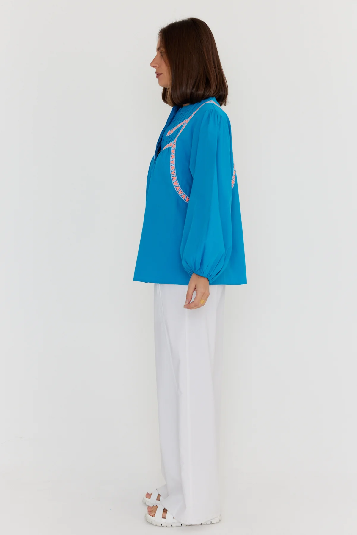 SILAS Blouse Blue Teal - Image 11