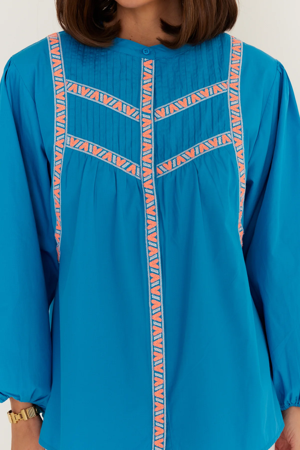 SILAS Blouse Blue Teal - Image 9
