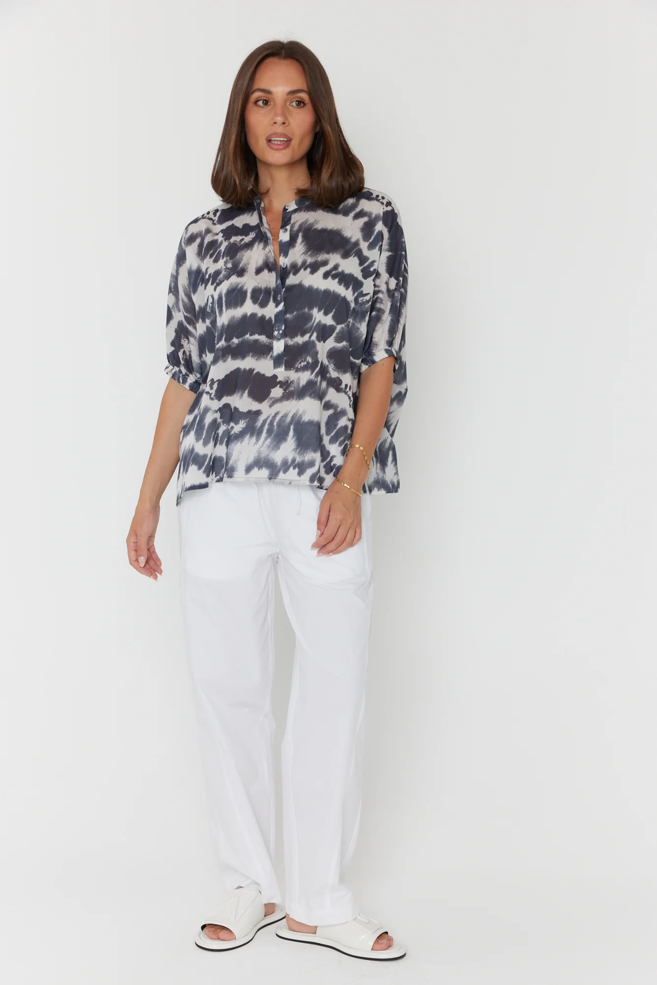 SULTAN Blouse Navy Blur - Image 5