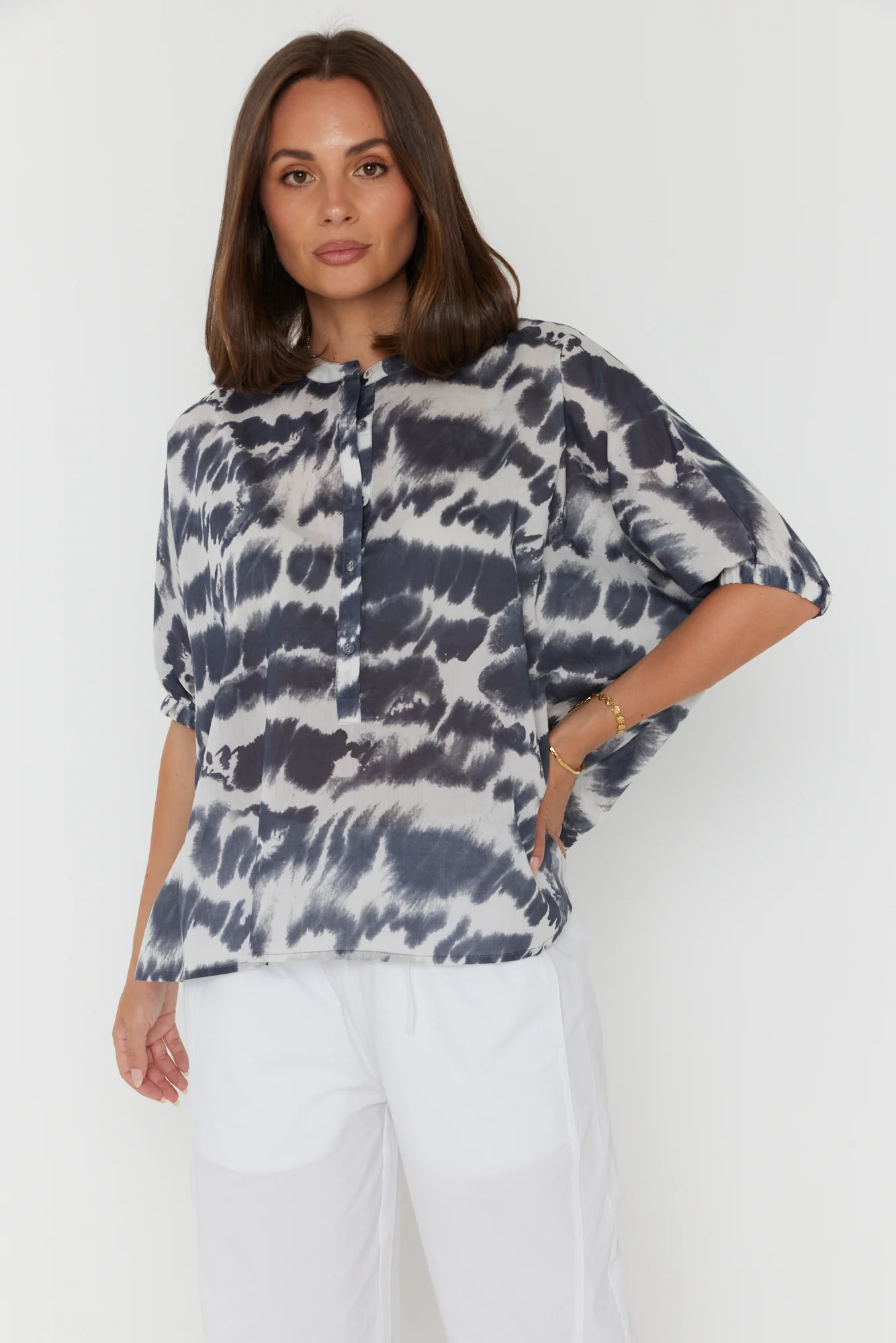 SULTAN Blouse Navy Blur - Image 6