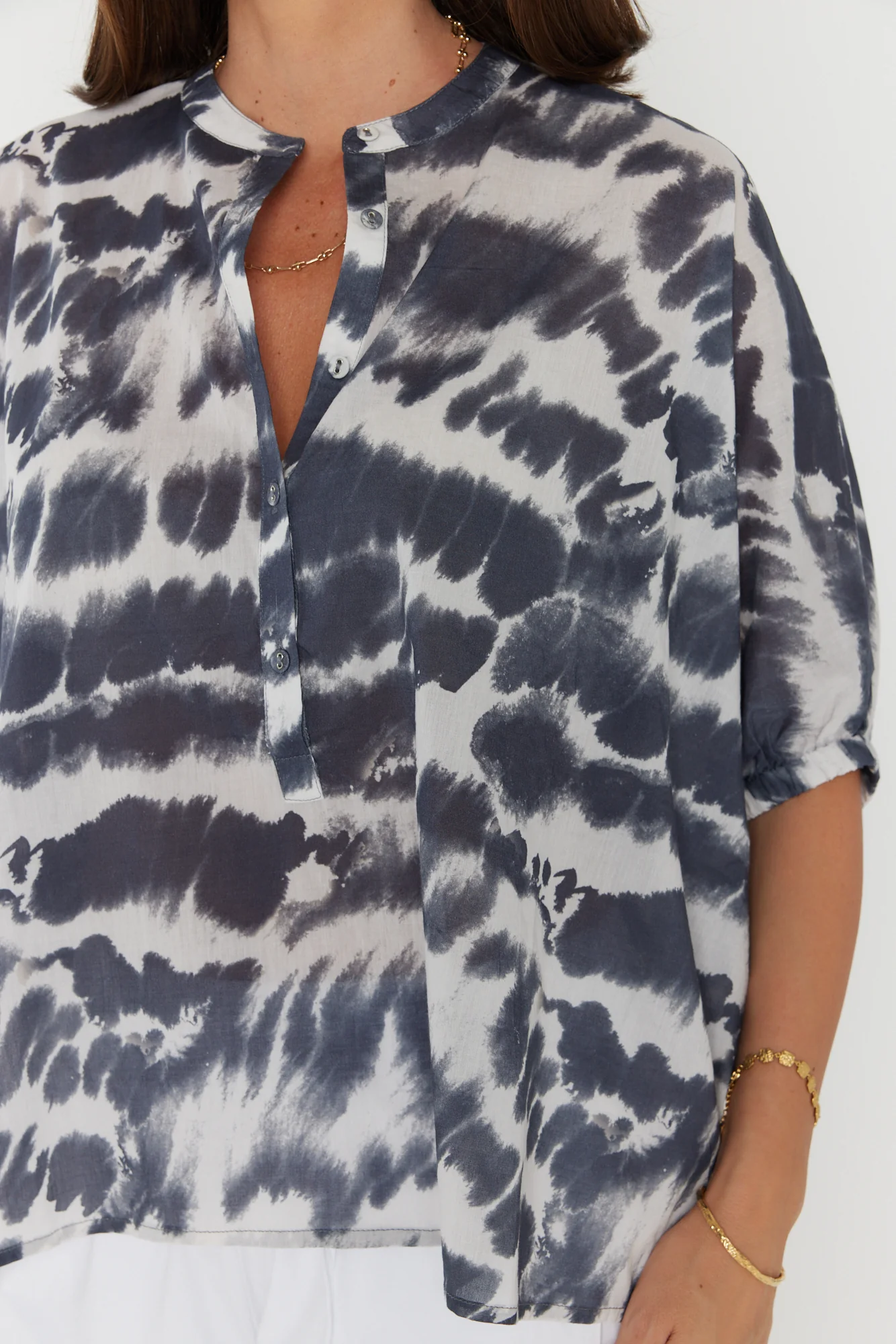 SULTAN Blouse Navy Blur - Image 7