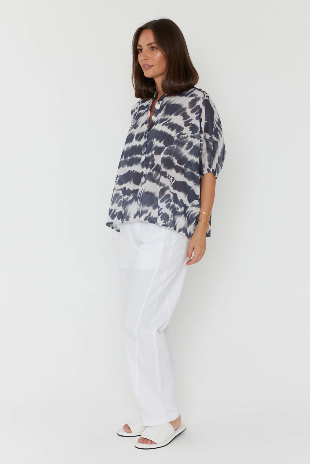 SULTAN Blouse Navy Blur - Image 9
