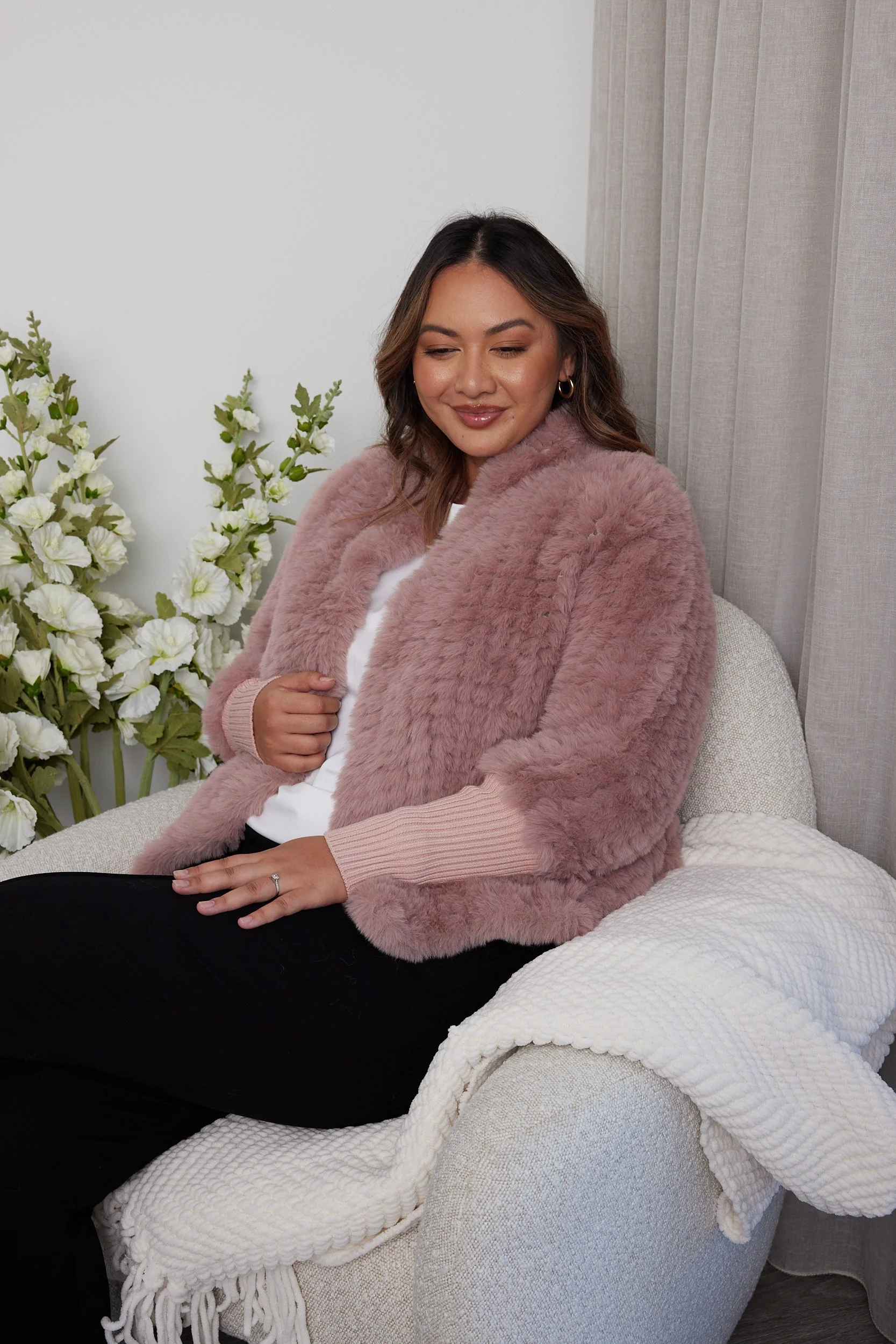 TETTO Faux Jacket Smokey Plum - Image 10