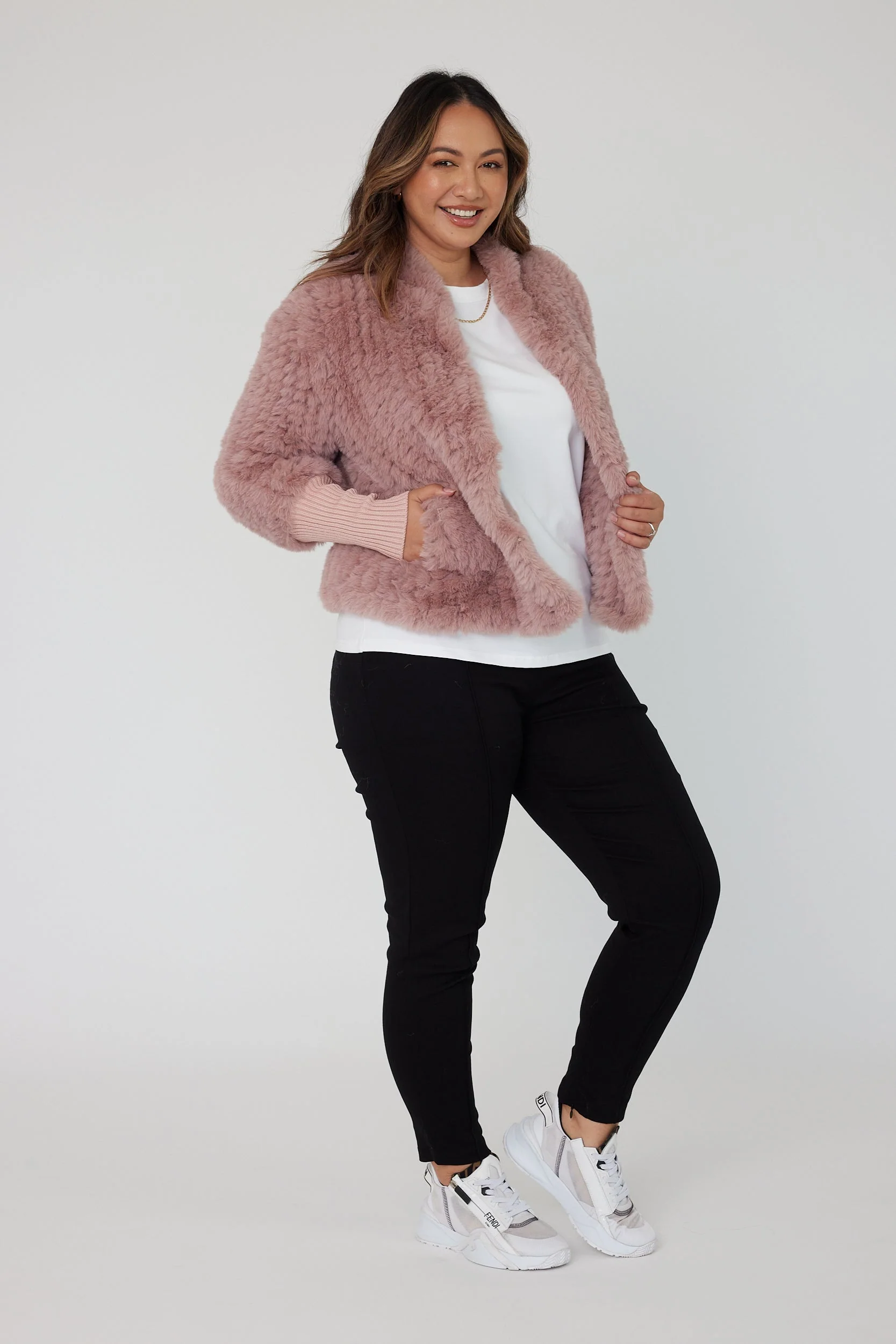 TETTO Faux Jacket Smokey Plum - Image 11