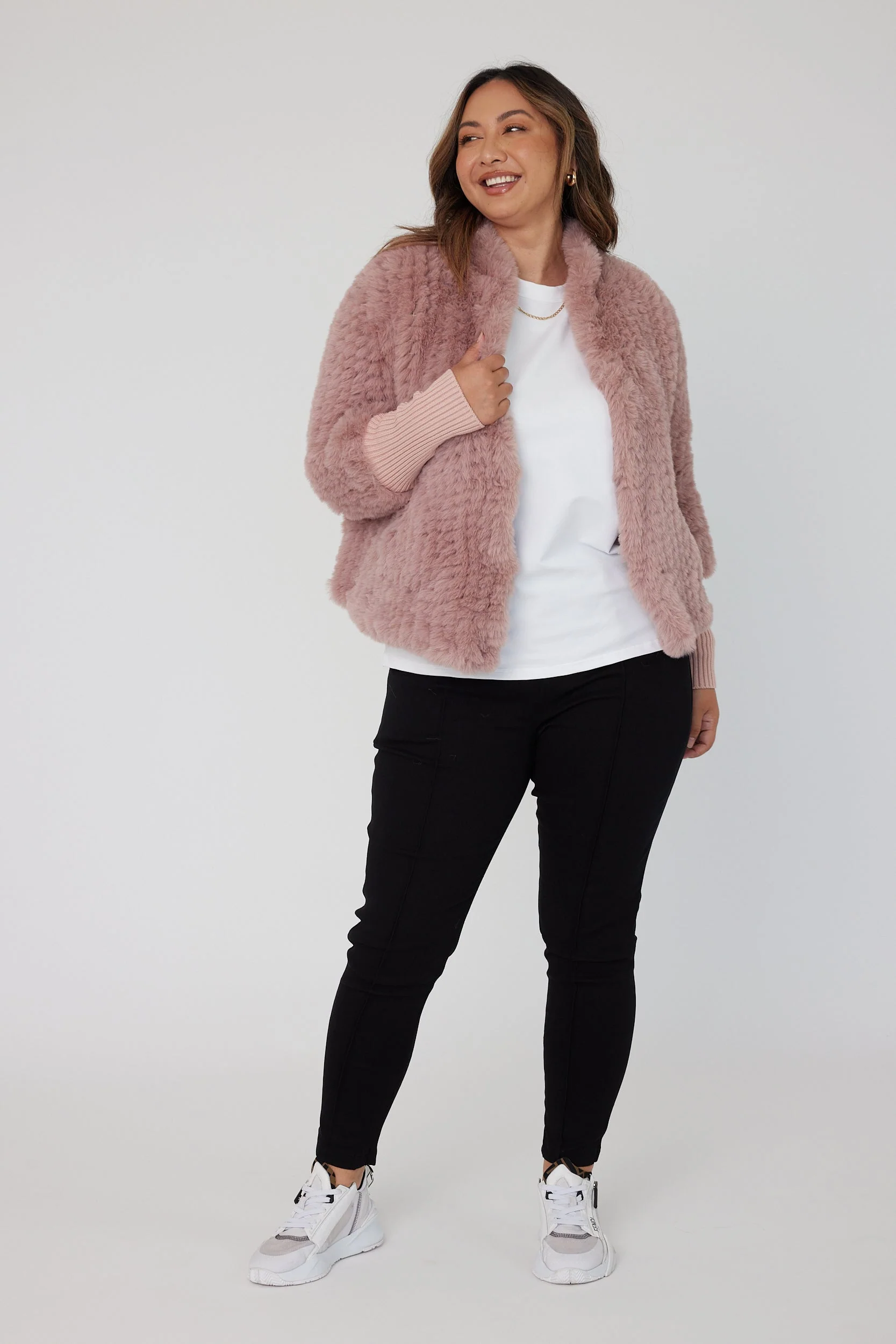 TETTO Faux Jacket Smokey Plum - Image 12