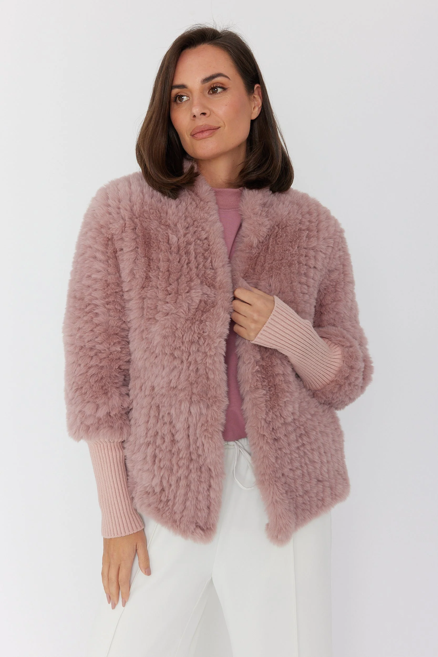 TETTO Faux Jacket Smokey Plum - Image 6