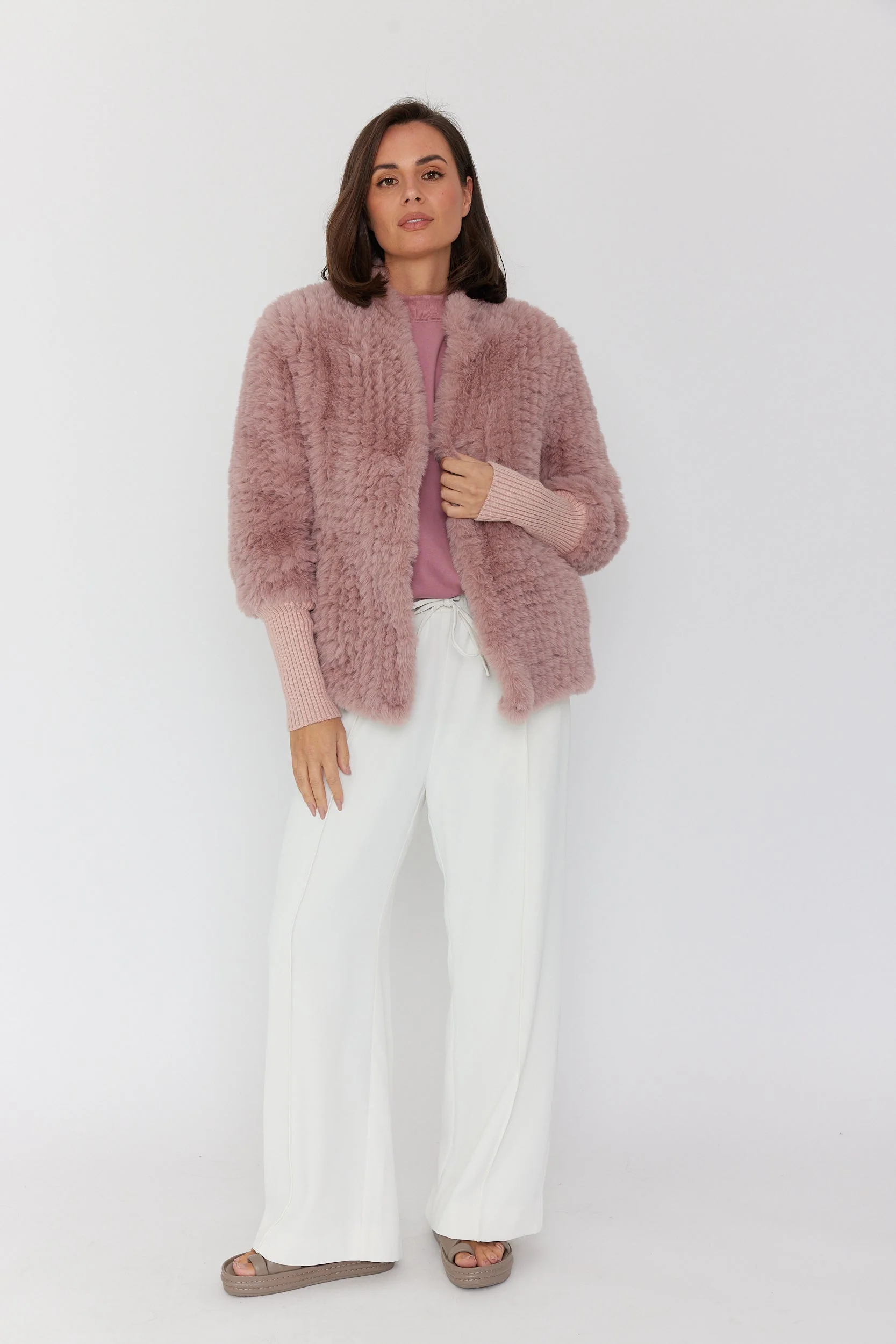 TETTO Faux Jacket Smokey Plum - Image 7