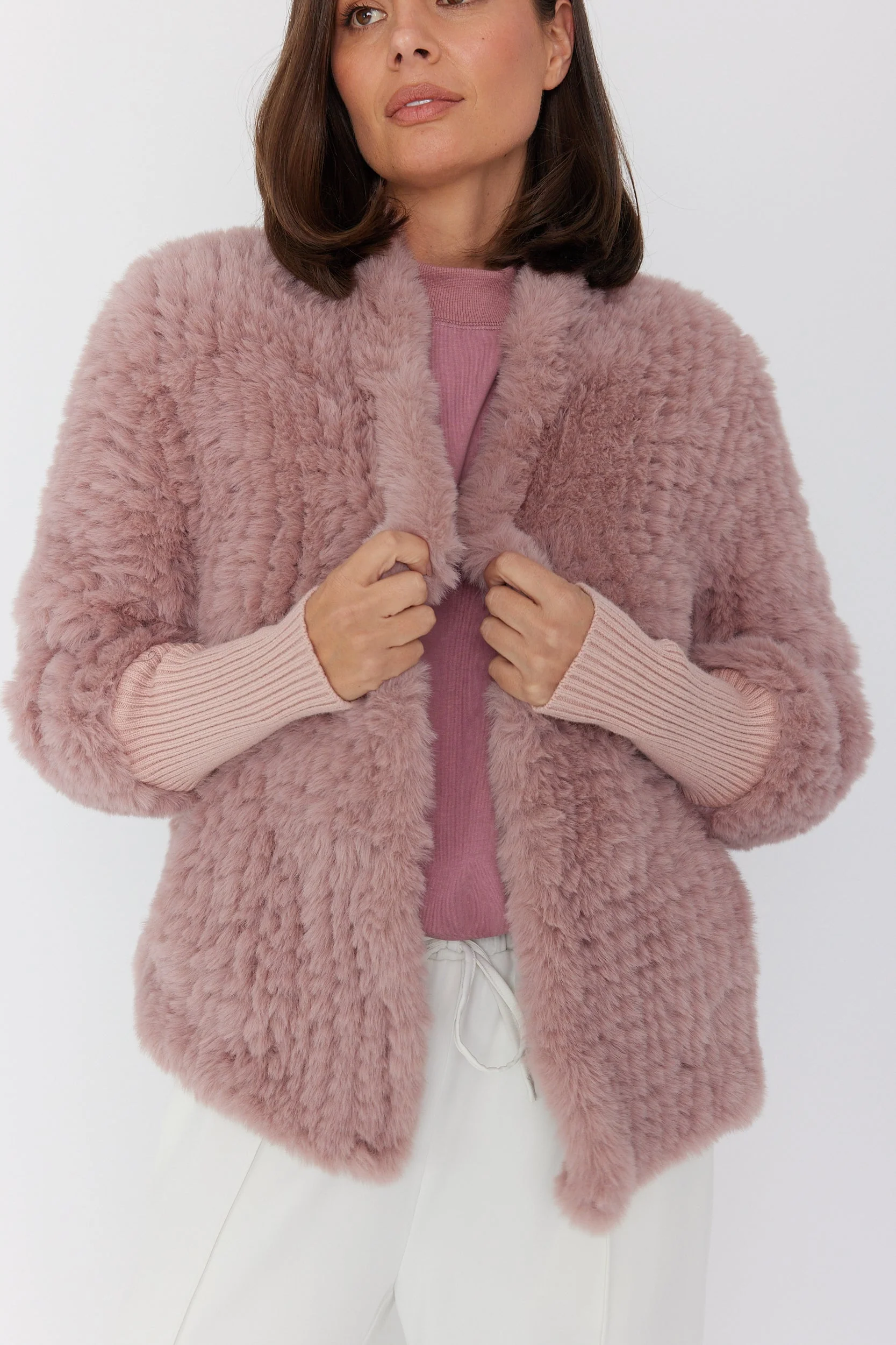 TETTO Faux Jacket Smokey Plum - Image 8