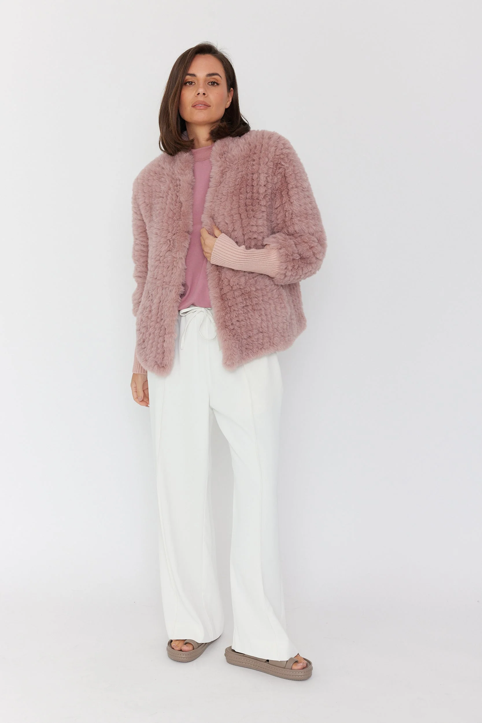 TETTO Faux Jacket Smokey Plum - Image 9