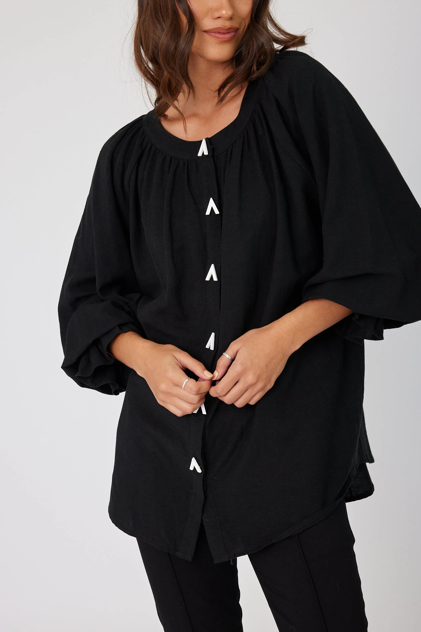 TRINITY Blouse Black - Image 11