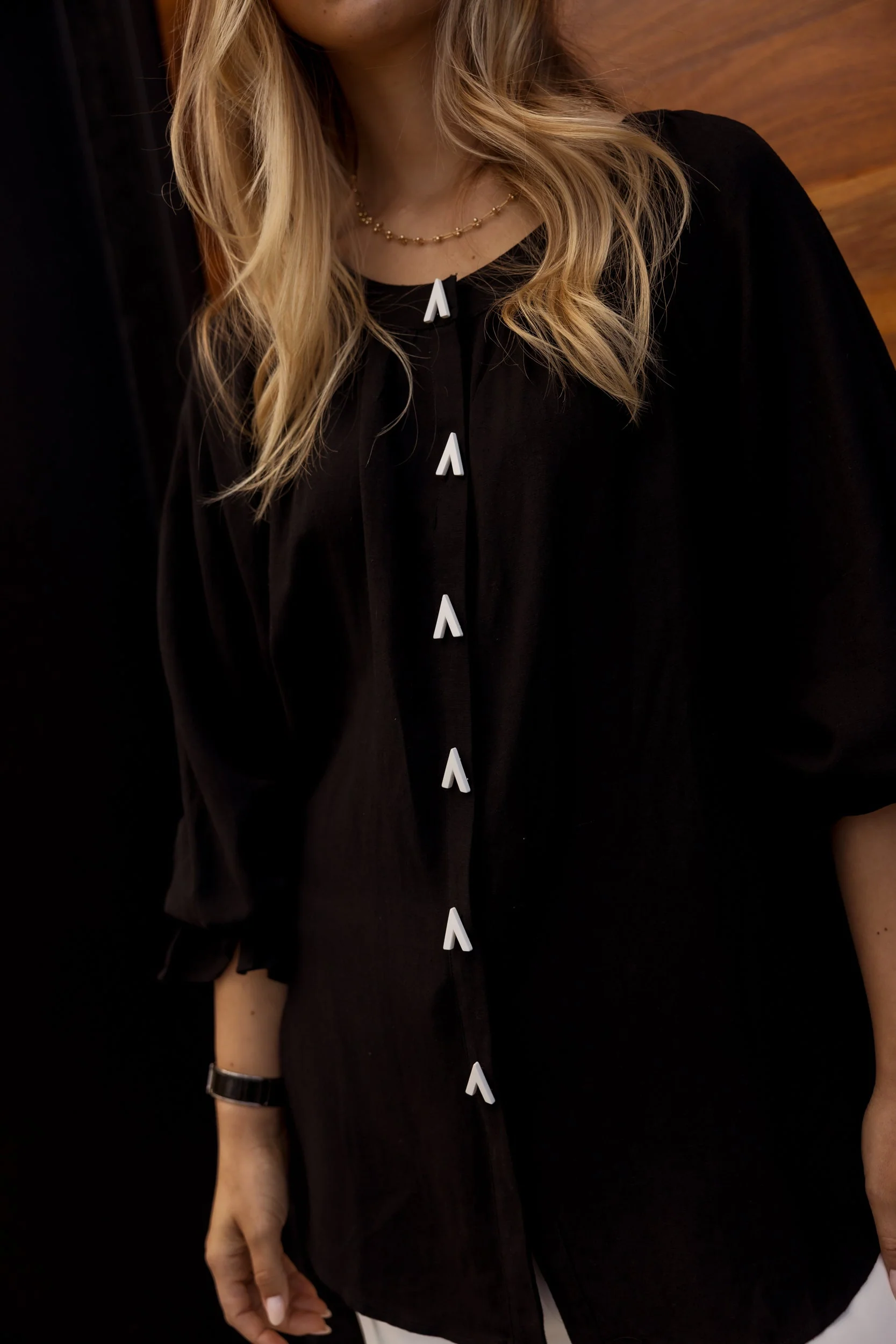 TRINITY Blouse Black - Image 3