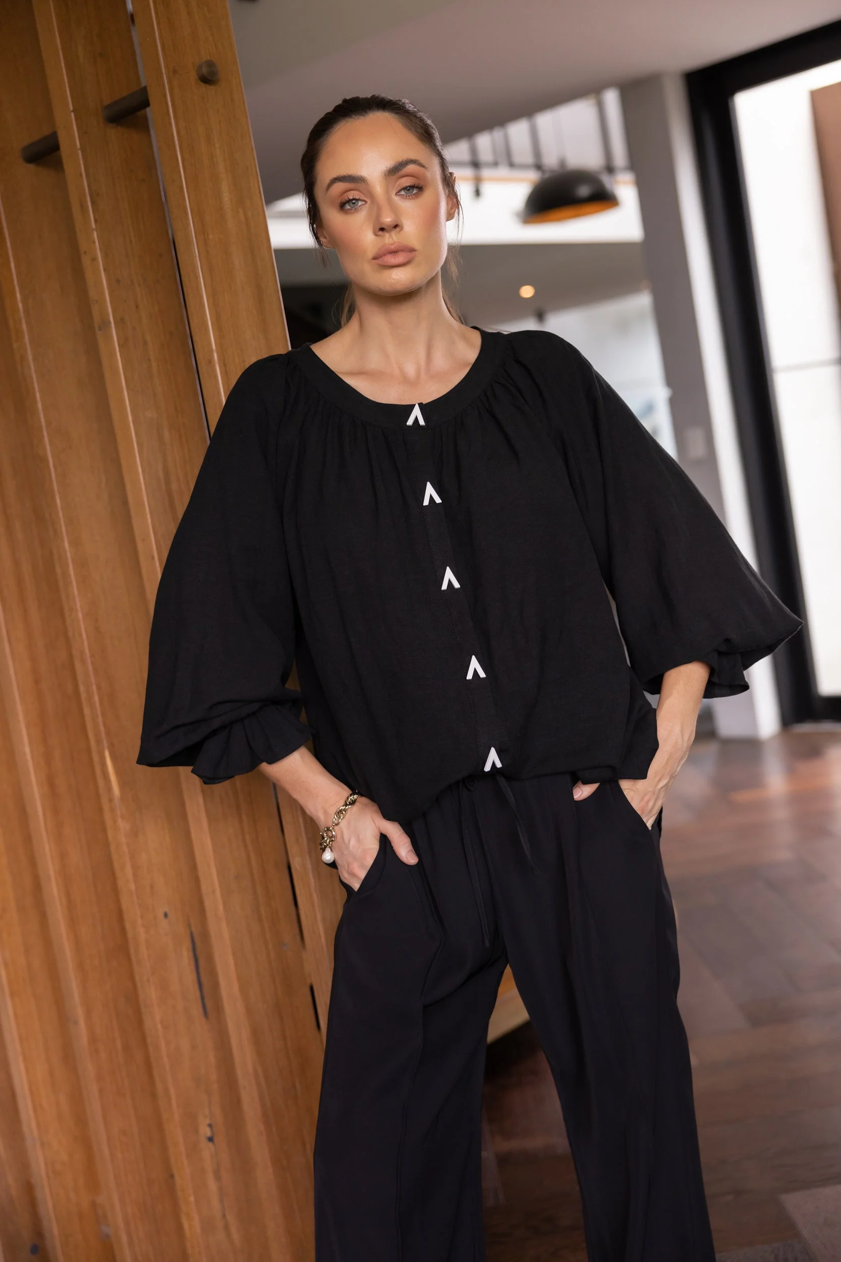 TRINITY Blouse Black - Image 4