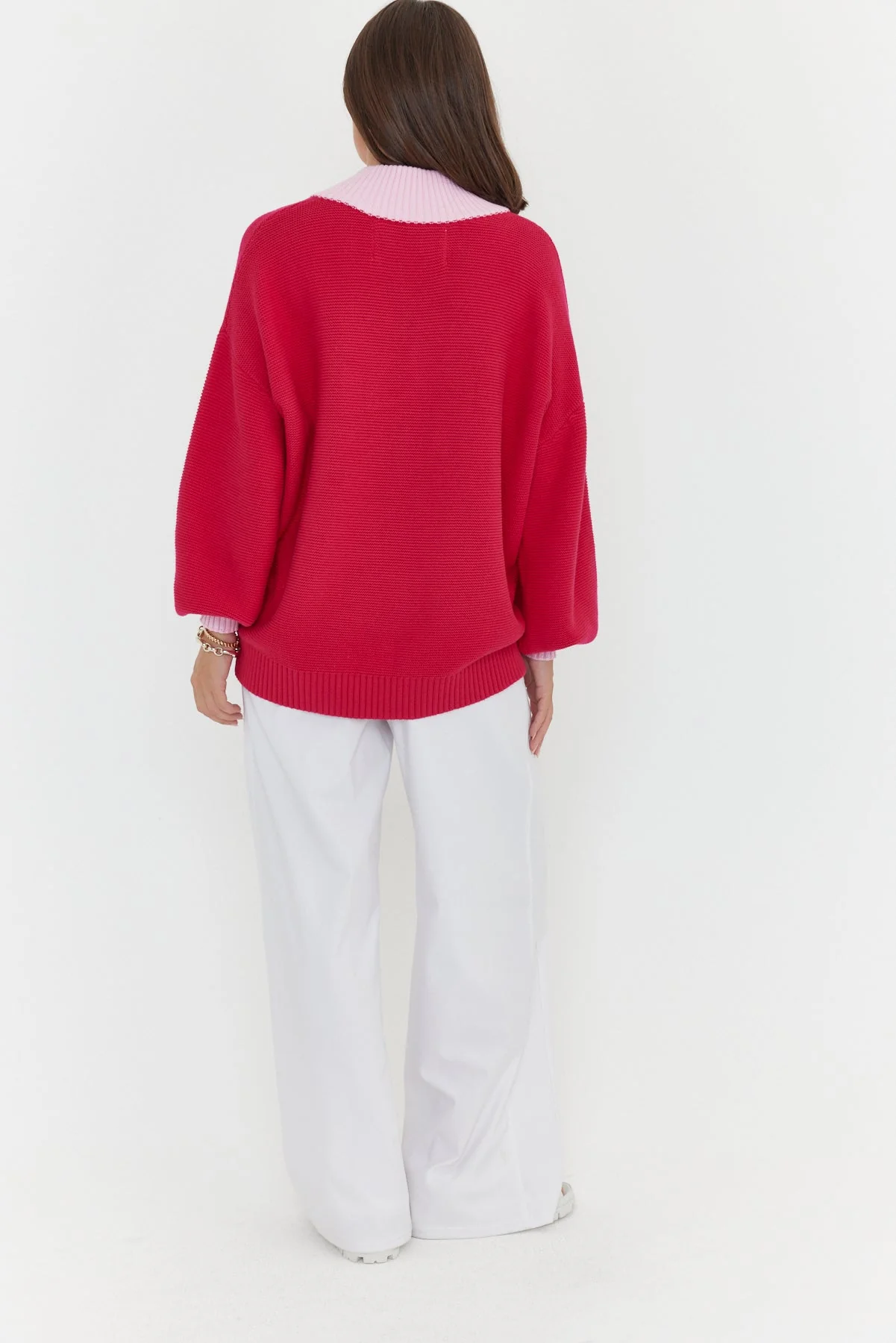 VISSY Knit Jumper Pink/Pink - Image 10