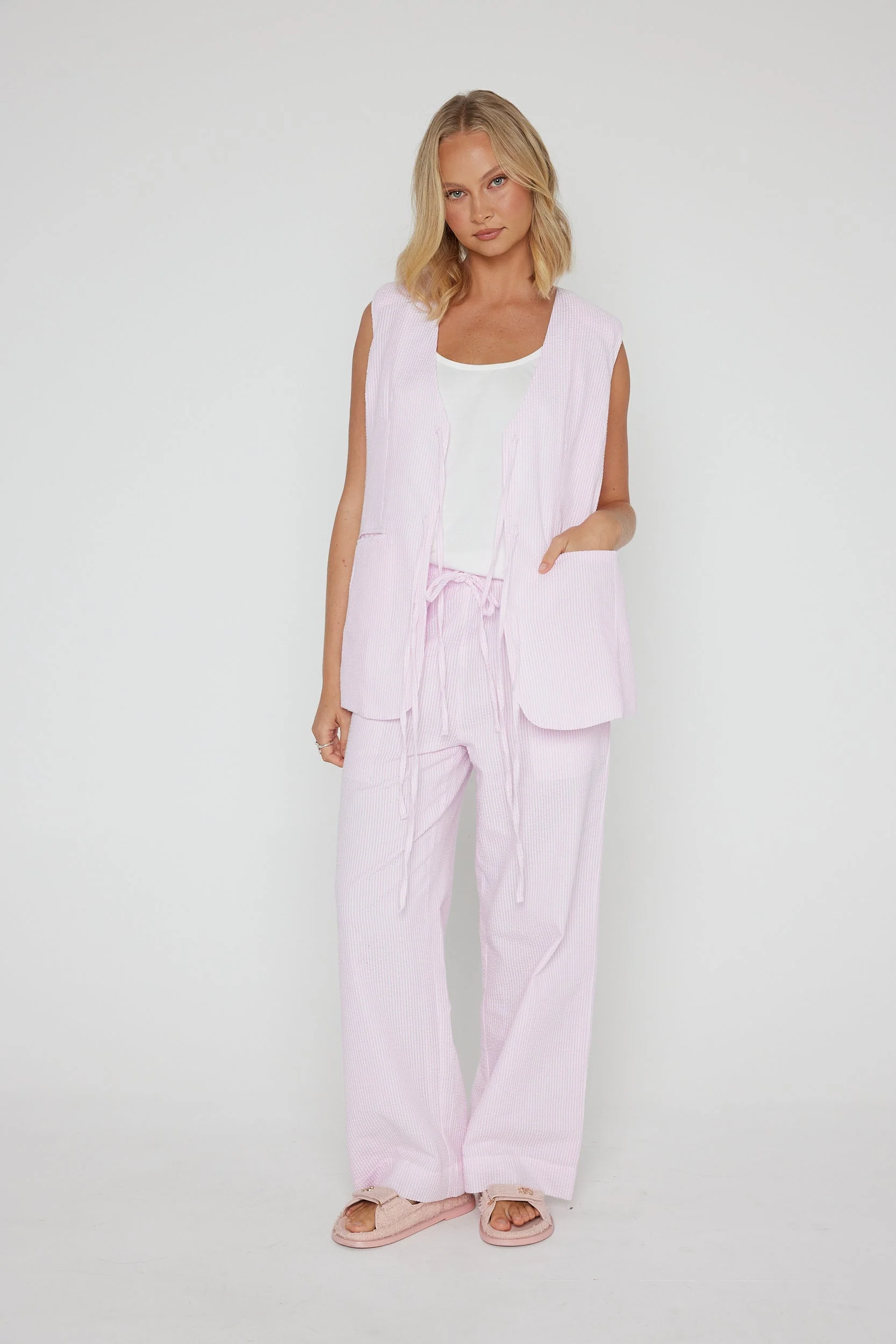 VULTAR Vest Pink Stripe - Image 7