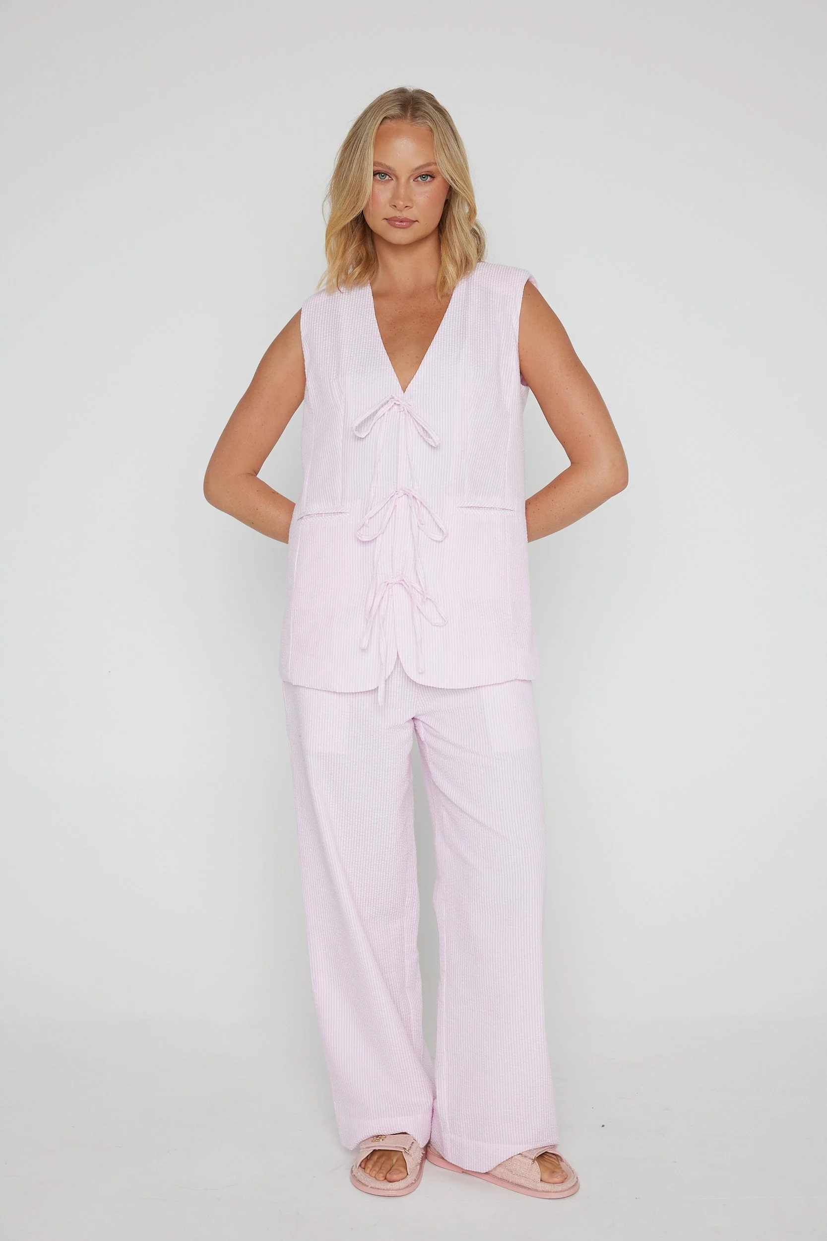 VULTAR Vest Pink Stripe - Image 8