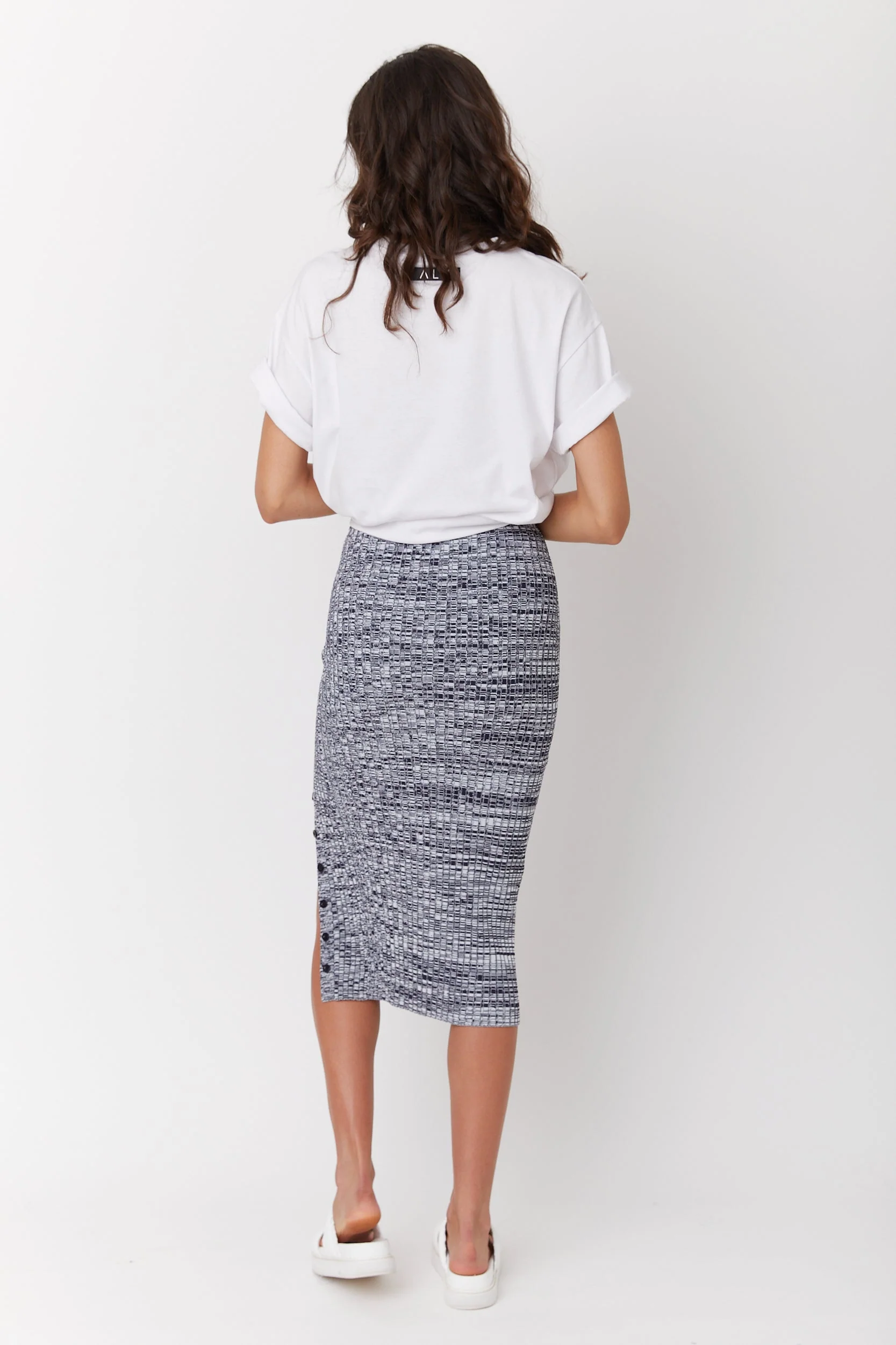 WILLOW Knit Skirt Navy - Image 8